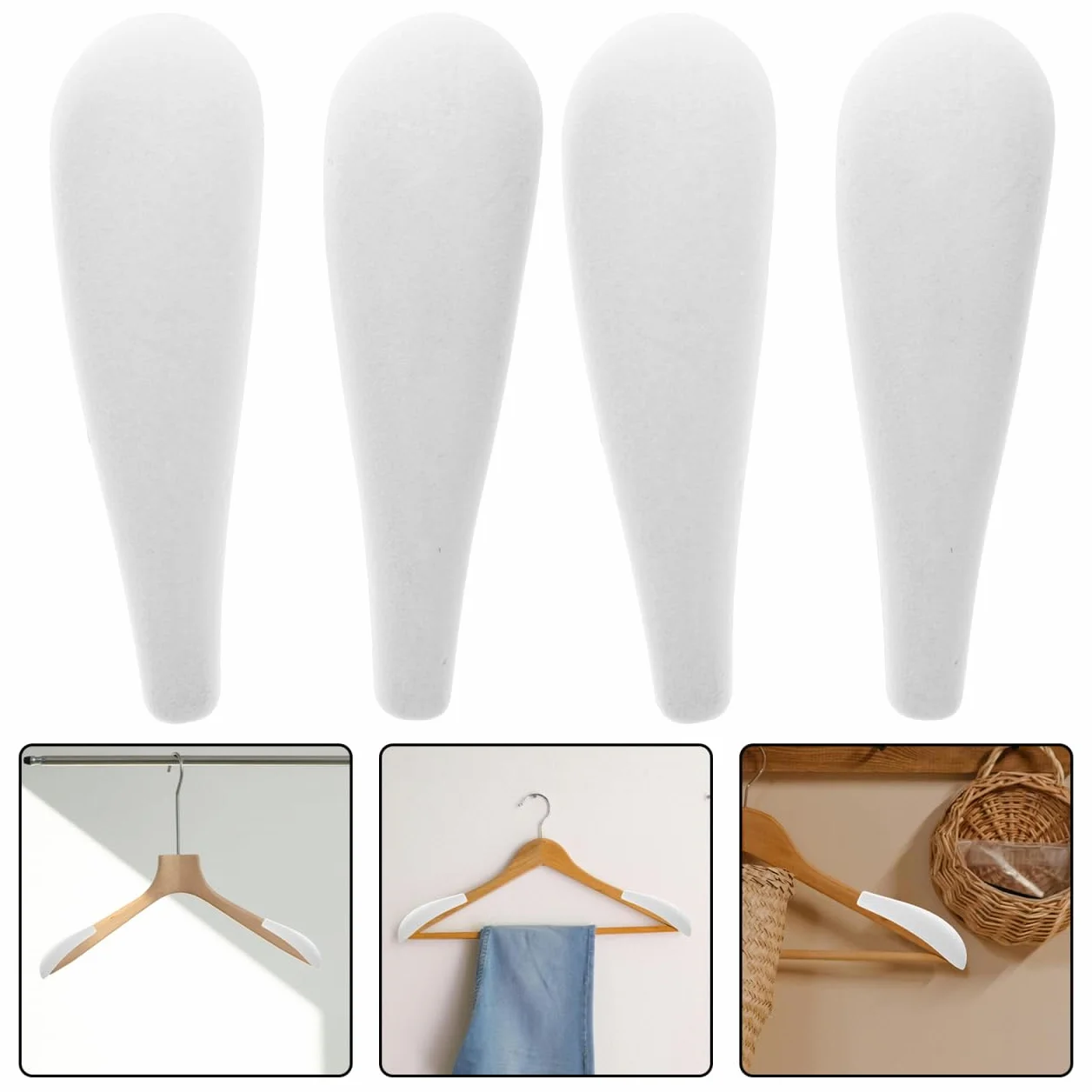 TOPBATHY 12piezas Hombreras para Perchas De Suéteres Almohadillas Antideslizantes y Moldeadoras De Hombros Anchos para Tiendas Minoristas