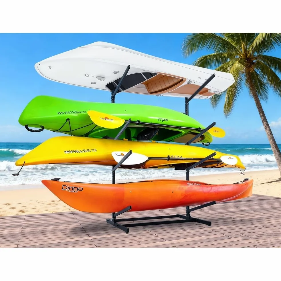 Estante de Almacenamiento Resistente para Kayak 42" para Interiores y Exteriores