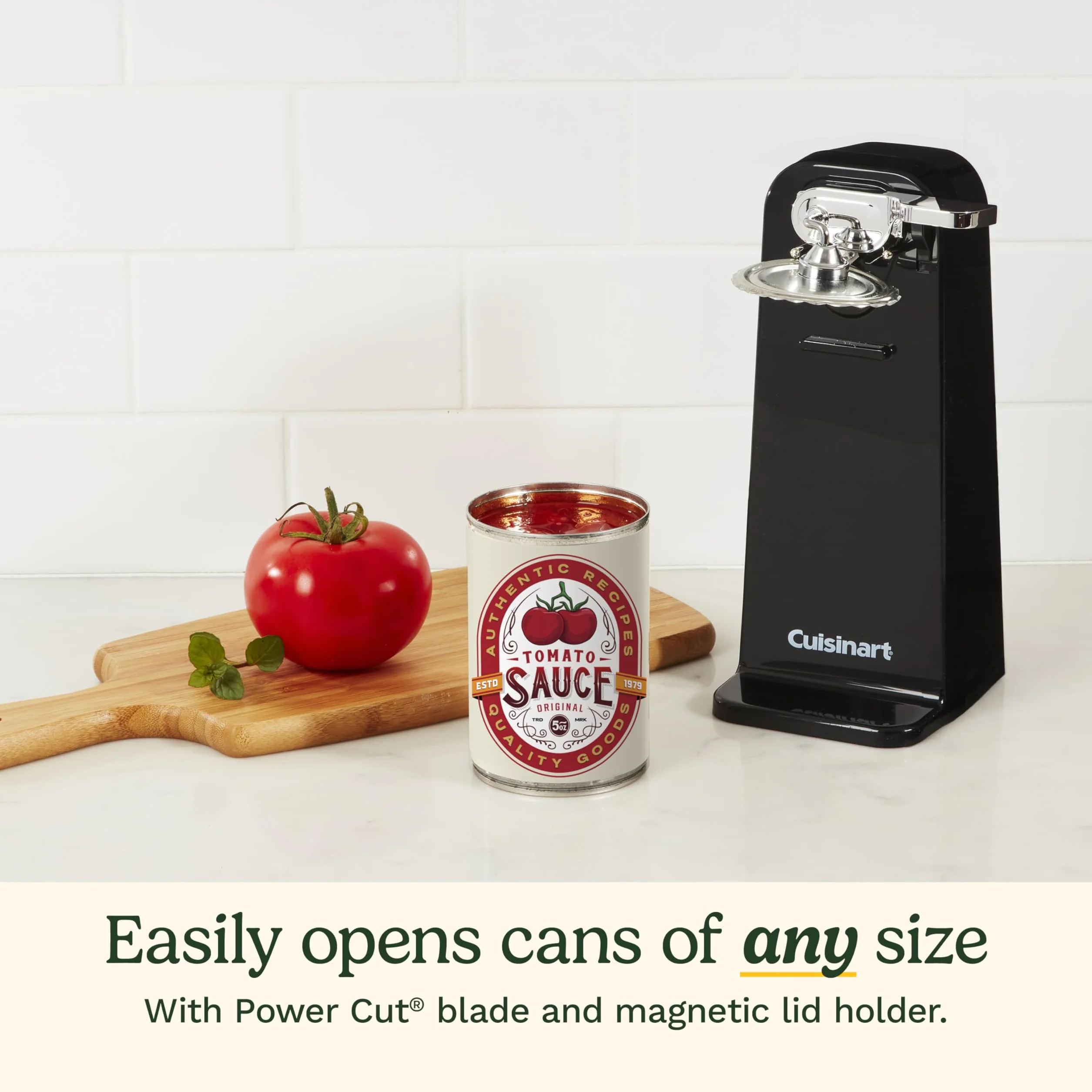 Cuisinart cco-50bkn Deluxe eléctrico abrelatas, negro