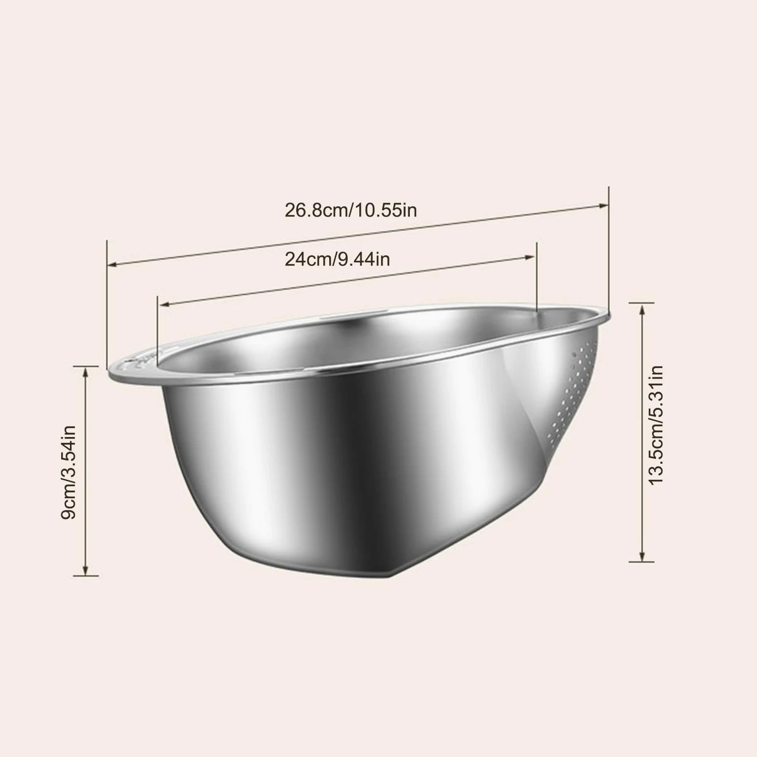 Cuenco Colador para Lavar Arroz Juego de Placa Picadora de Acero Inoxidable | Rallador de Ajo de Acero Inoxidable para Cocina Restaurante Verduras Frutas Jengibre Cebolleta