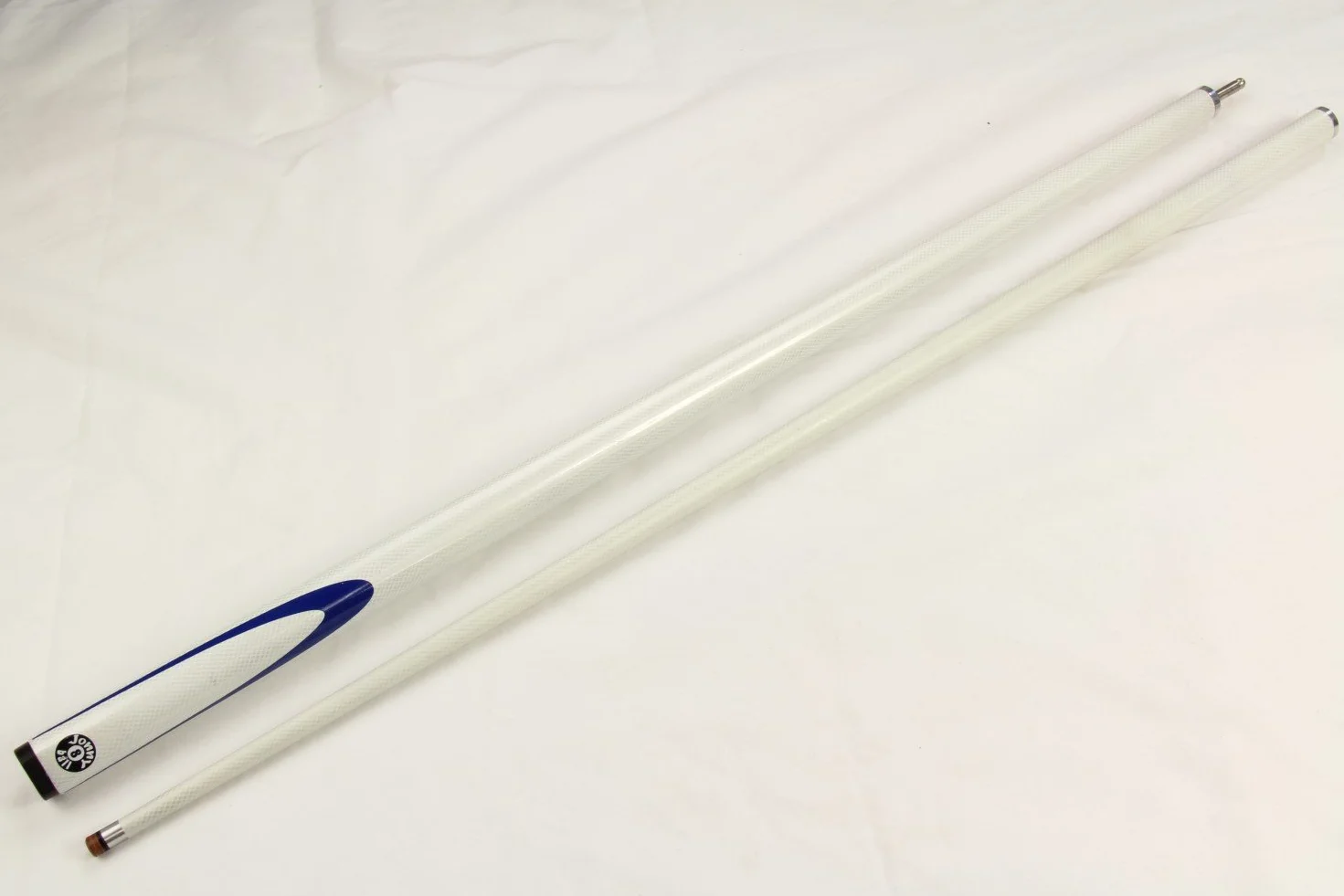 Inferno Taco de billar 2 piezas punta 9 mm grafito 144,78 cm blanco