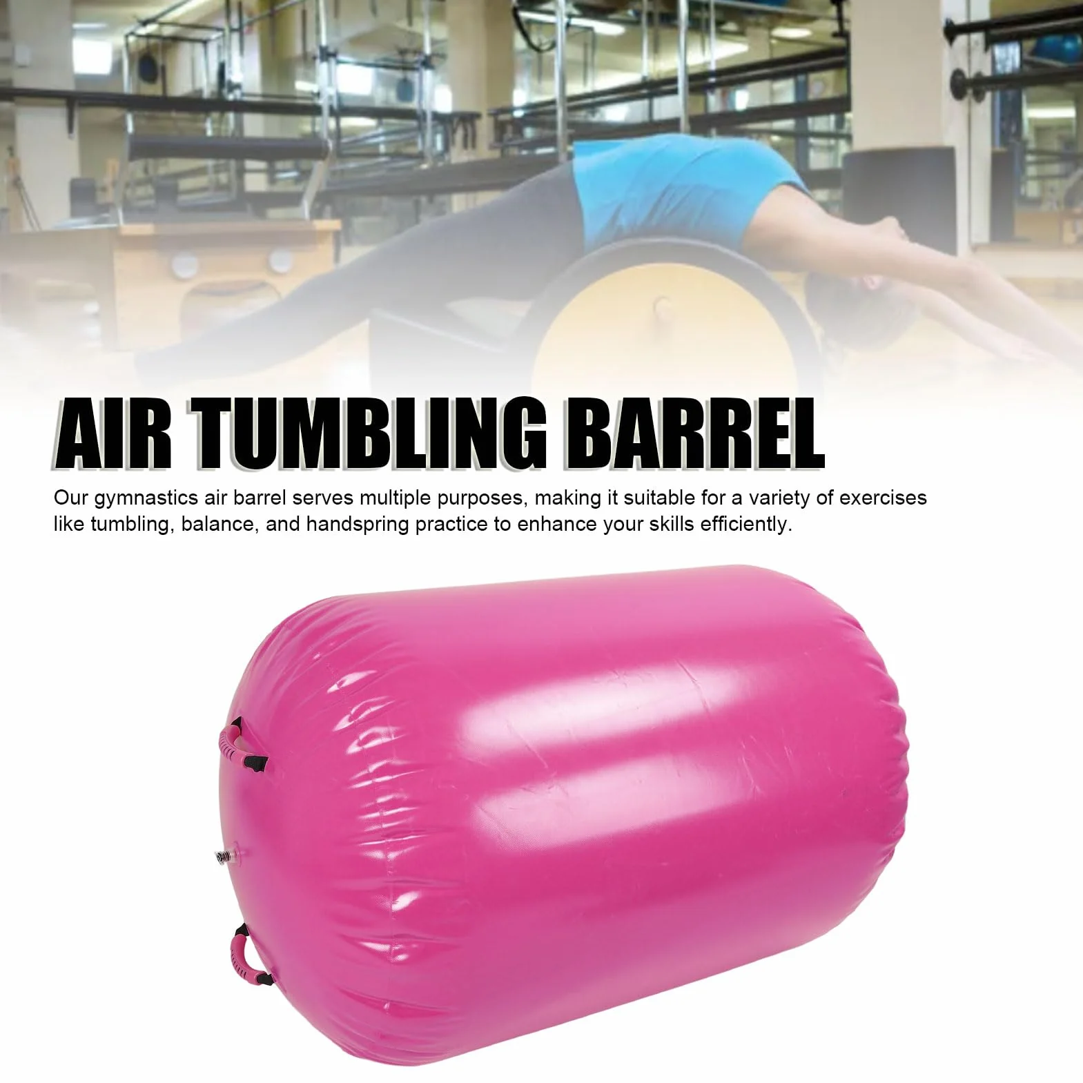 Rollo de Aire Inflable para Yoga y Fitness con Bomba de PVC