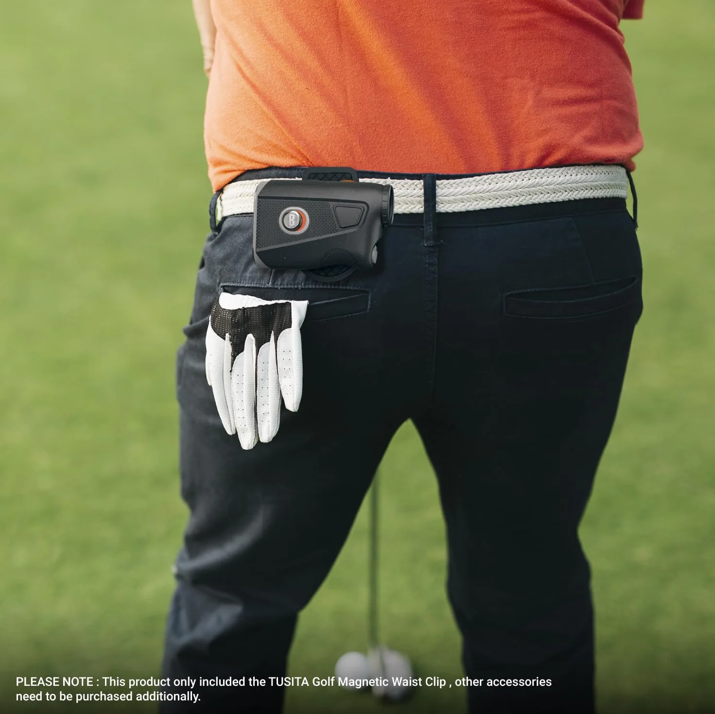 TUSITA Golf Steel HUB Clip de Cinturón Compatible con Bushnell Magnéticos Golf Laser Telémetros Accesorios