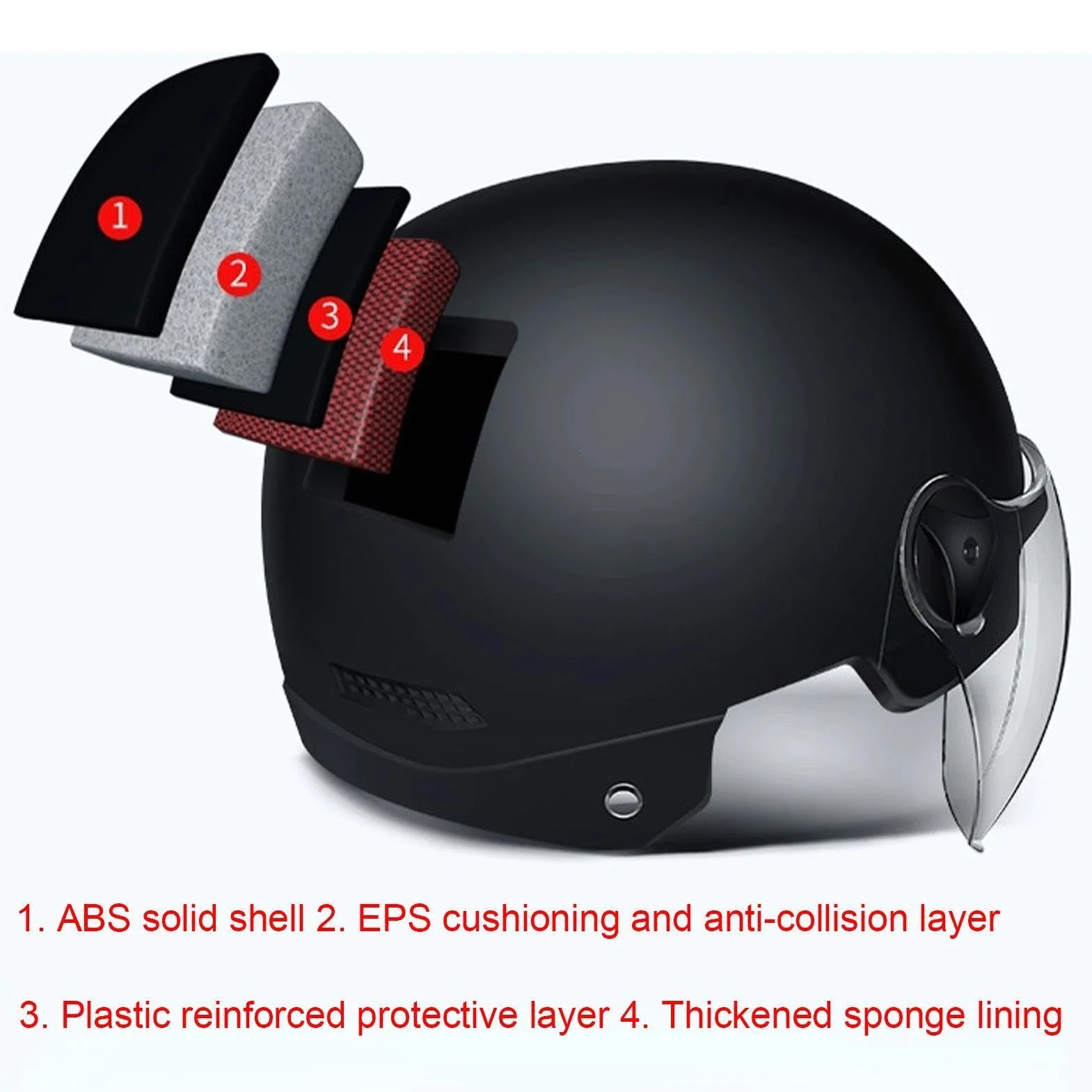 Casco Patinete Eléctrico Adulto Liberación Rápida 54-62CM