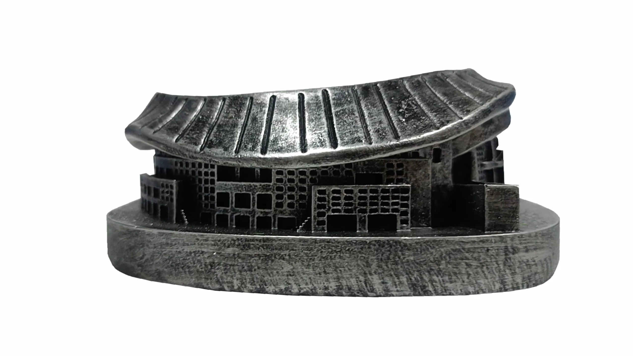 Atletico de Madrid Maqueta Resina Estadio Wanda Metropolitano Color Cobre Producto Oficial