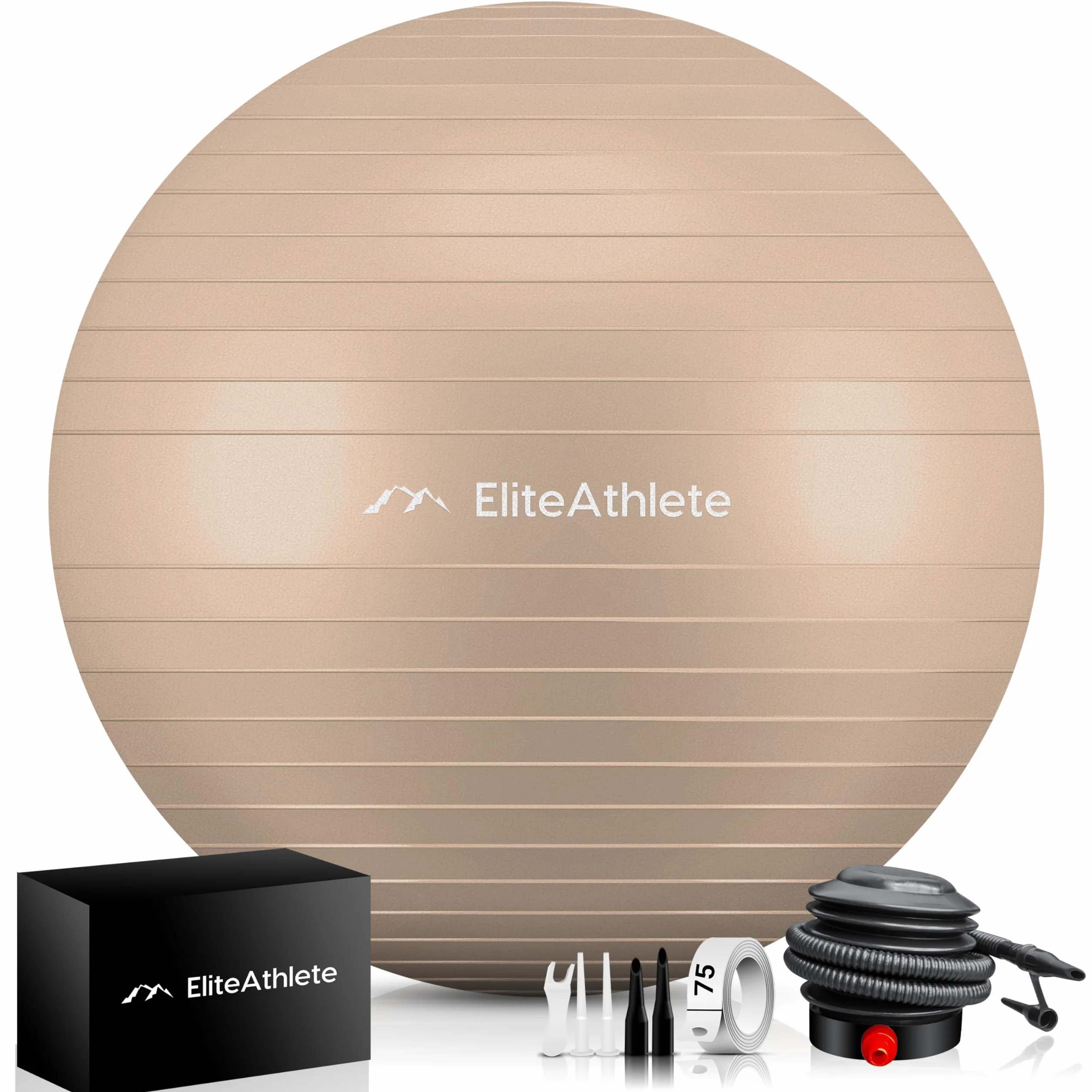 EliteAthlete Pelota de Pilates Fitball 55 cm 65 cm 75 cm 85 cm con Bomba de Aire