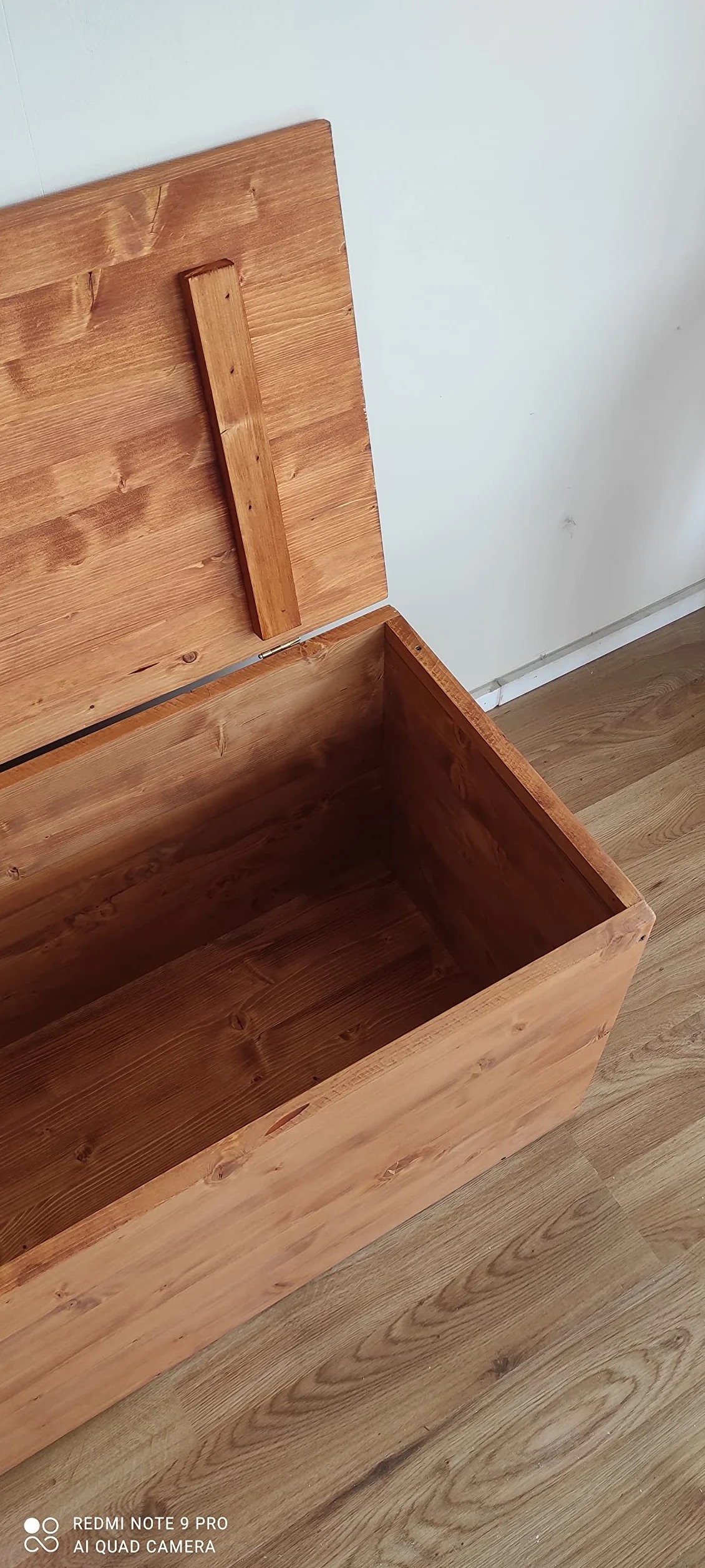 TOTAL WOOD 2012, Cofre de Madera Natural Impregnada, Modelo FRANCESCA, con Tapa, Adecuado para Interiores y Exteriores (100x40x50, Nogal claro)