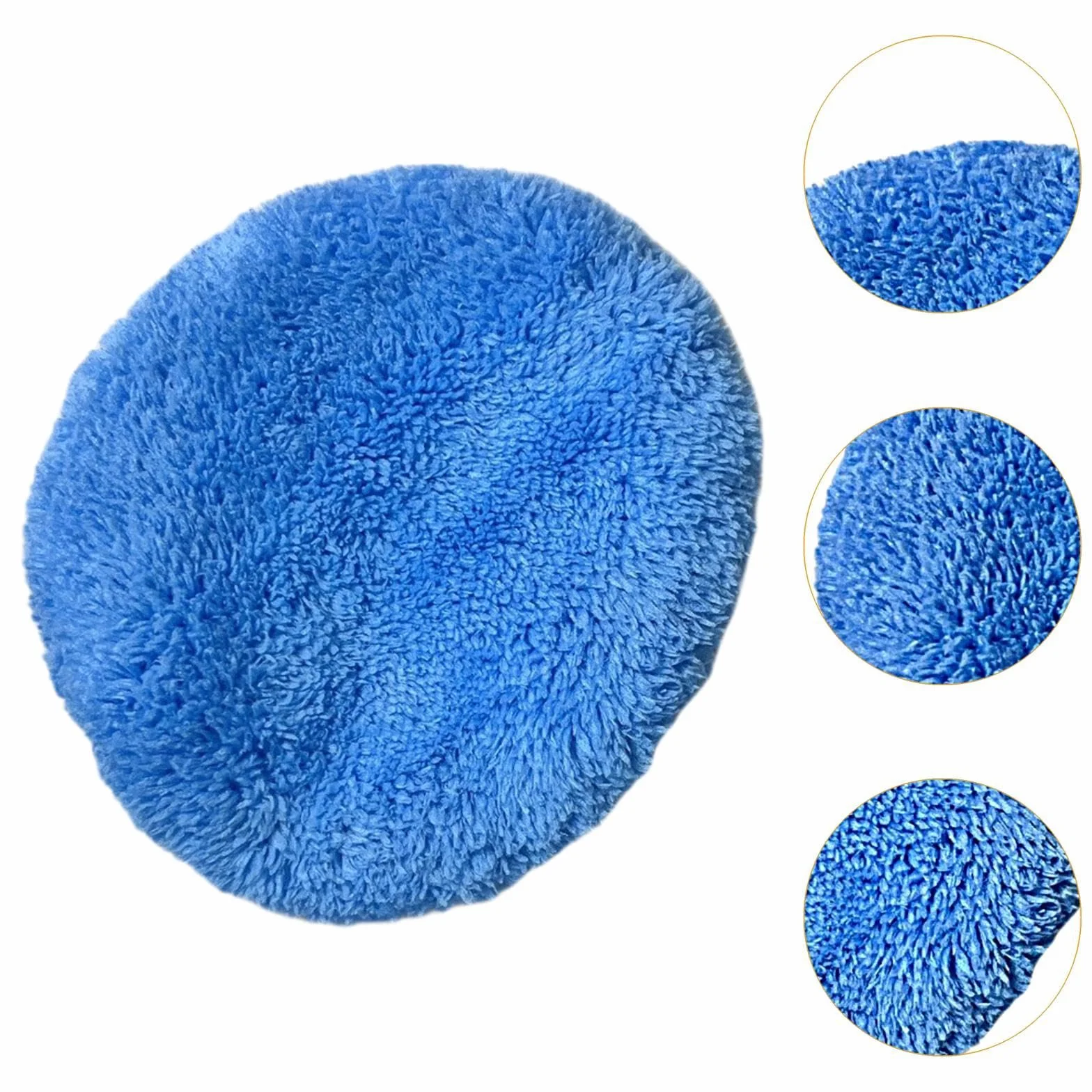 12 Almohadillas de Repuesto para Robot limpiacristales, Almohadilla de Limpieza para limpiacristales, fácil de Limpiar, Accesorios Redondos universales Reutilizables, Azul