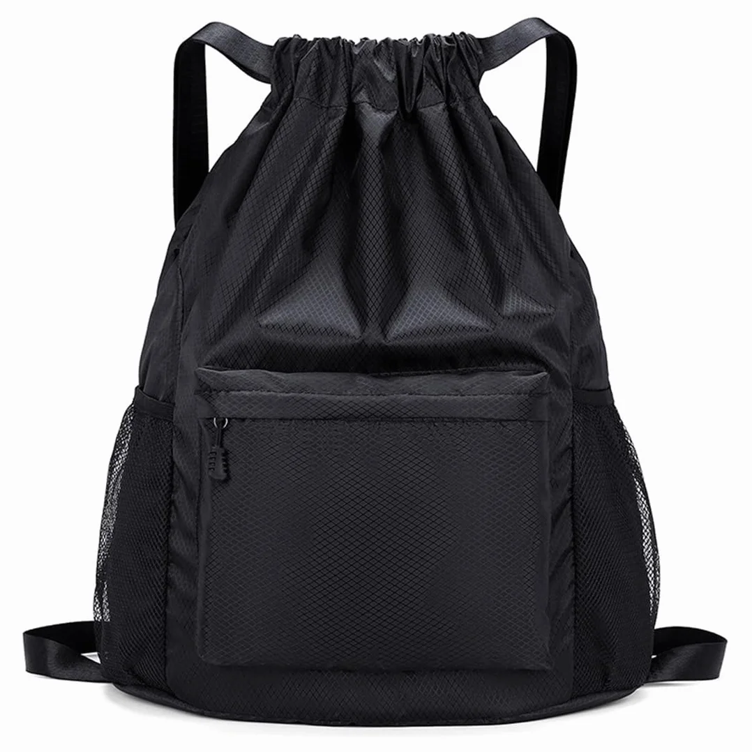 Mochila De Fútbol Y Baloncesto, Bolsa De Malla Con Mosquetón