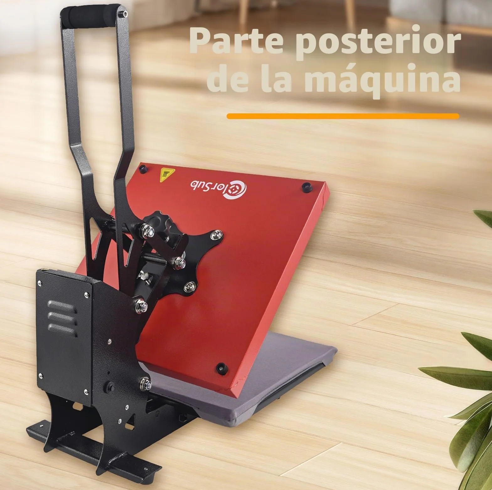 ColorSub Prensa caliente digital 38 x 38 cm (15 x 15 pulgadas) 1600 W, prensa caliente de teflón, camiseta, ropa, bolsa con transferencia