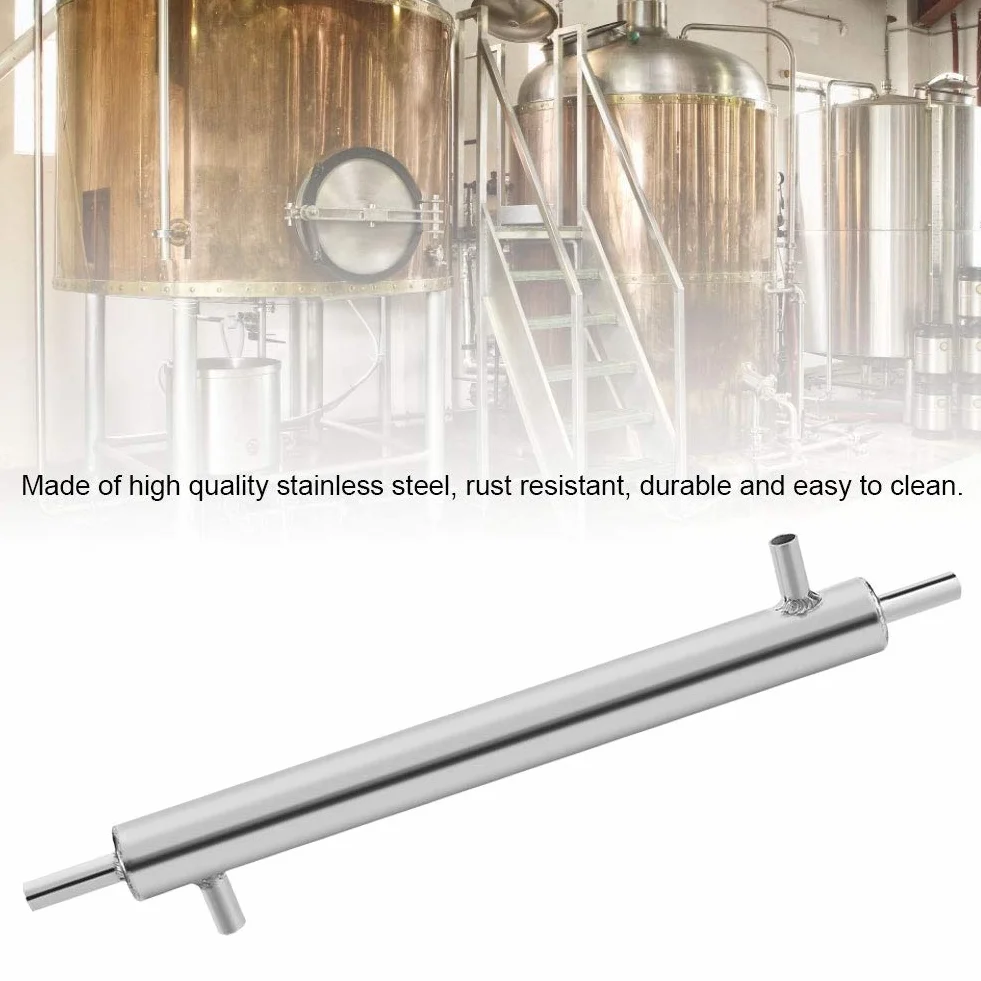Destilador de Acero Inoxidable, Diseñado para el Suministro del de Filtros de Ablandadores de Agua, Tubo de Tubería de Enfriamiento Externo de Acero Inoxidable para Brandy de Vino de Whisky de