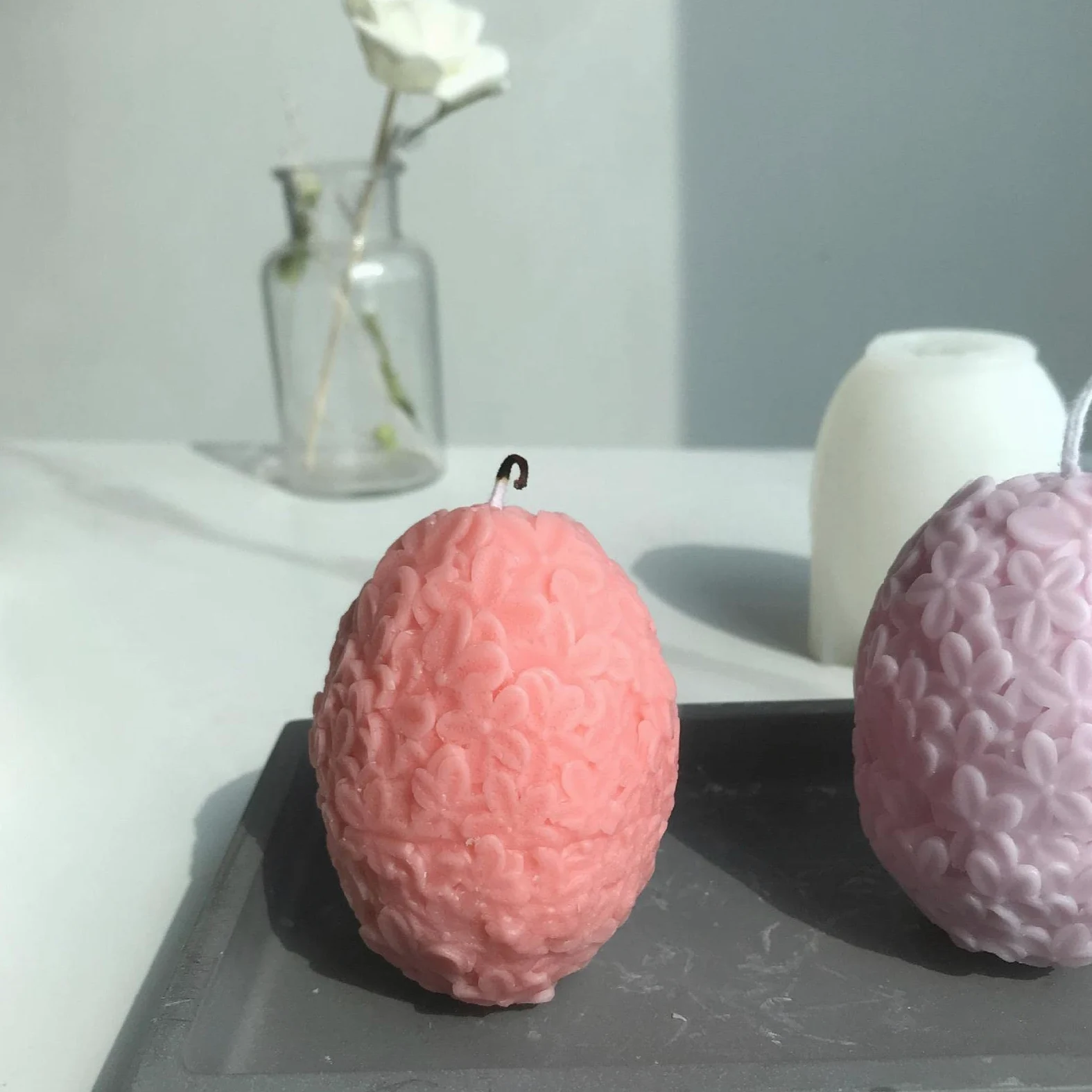 5 moldes de silicona con forma de flor 3D, molde de silicona con forma de flor de bola artesanal, moldes de jabón de silicona, moldes hechos a mano, moldes de jabón que hacen accesorios