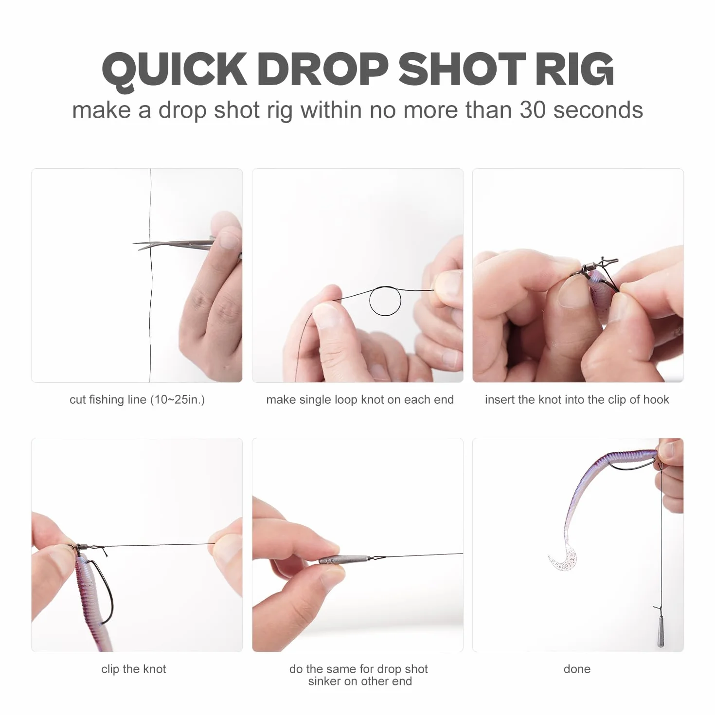 Kit de aparejo Drop Shot de 52 piezas