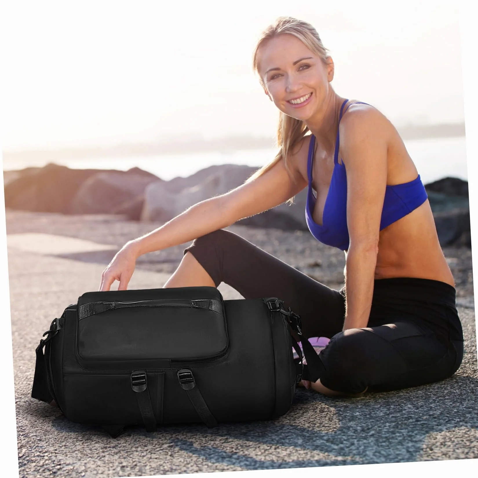 TOYANDONA Mochila de Gimnasio Deportiva Multifuncional con Múltiples Compartimentos Tela Resistente Gran Capacidad