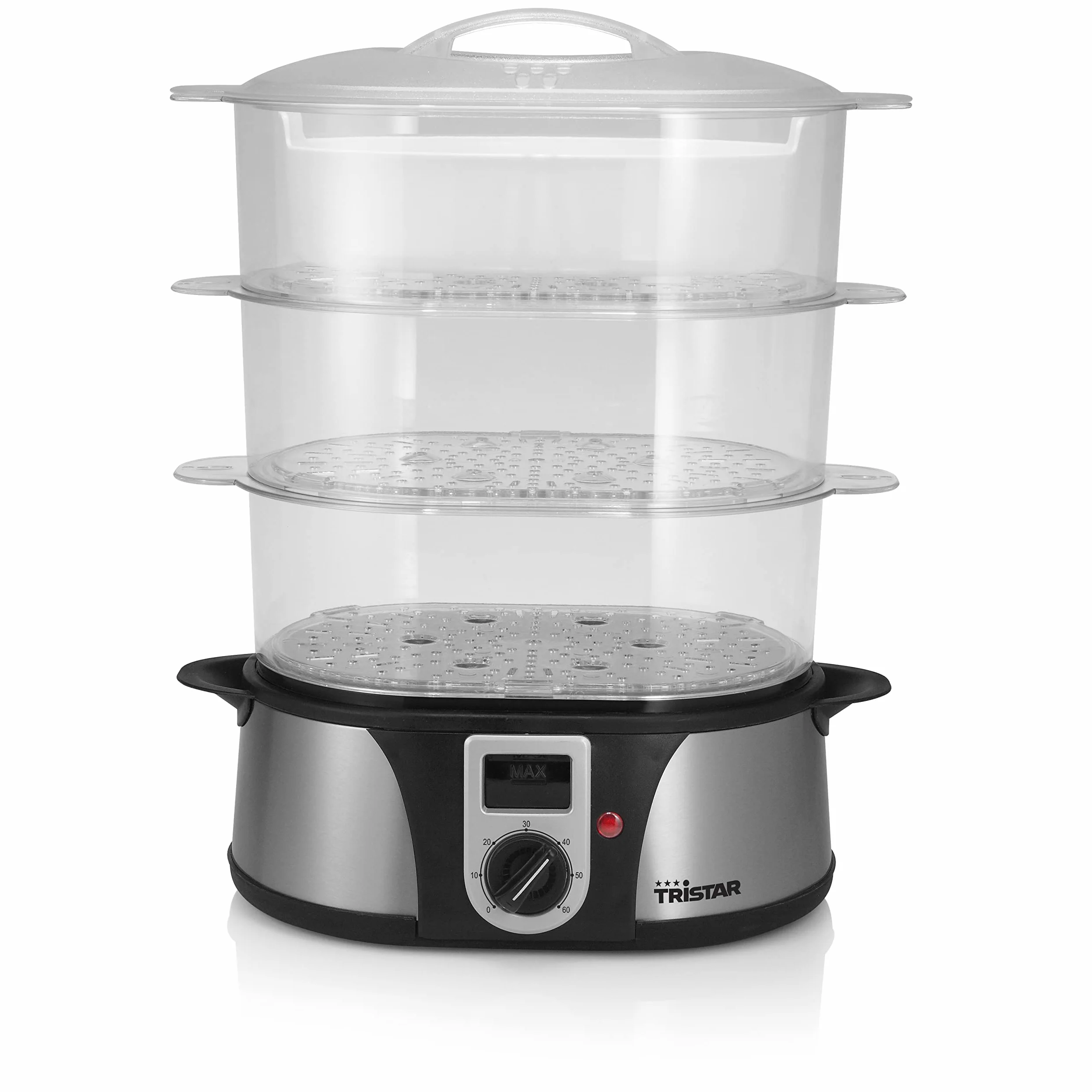 Tristar VS-3908 - Cocedora de vapor, capacidad 12 l, 3 piezas