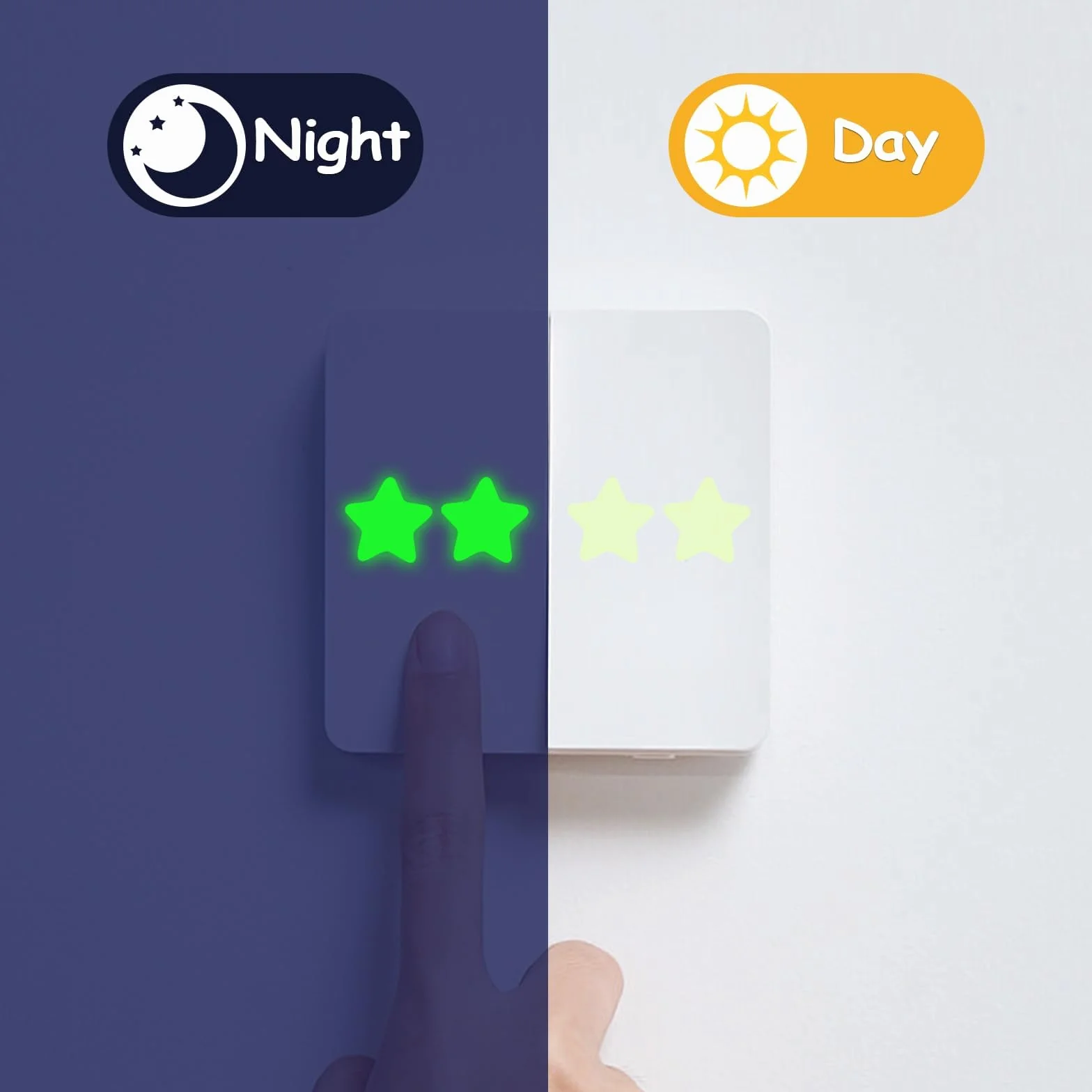 Pegatinas de Estrellas Brillantes en la Oscuridad, Luminosas Adhesivos para Techo y Pared, Decoración de Cielo Estrellado