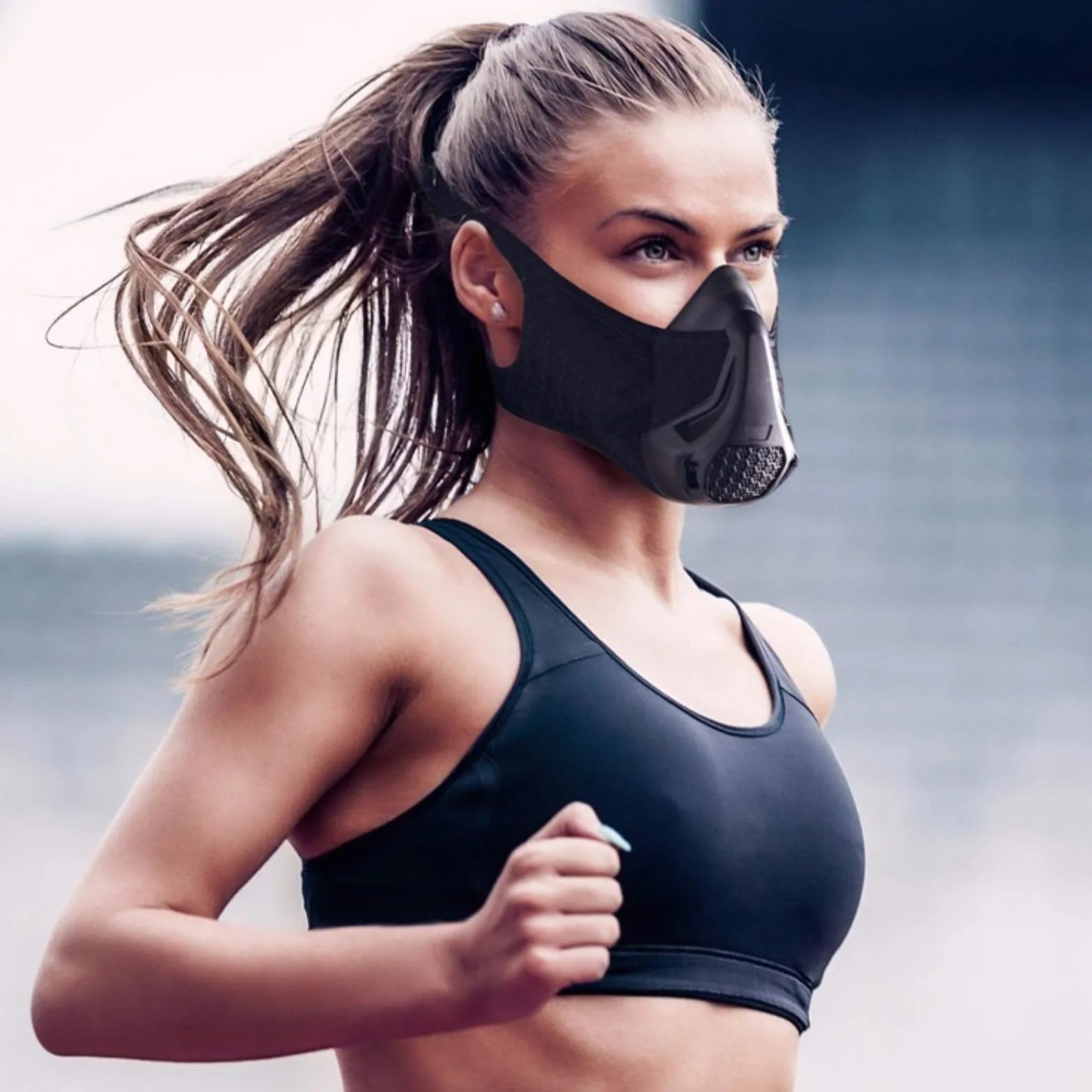 Máscara de entrenamiento de altitud, 25 niveles de resistencia respiratoria, mejora capacidad pulmonar