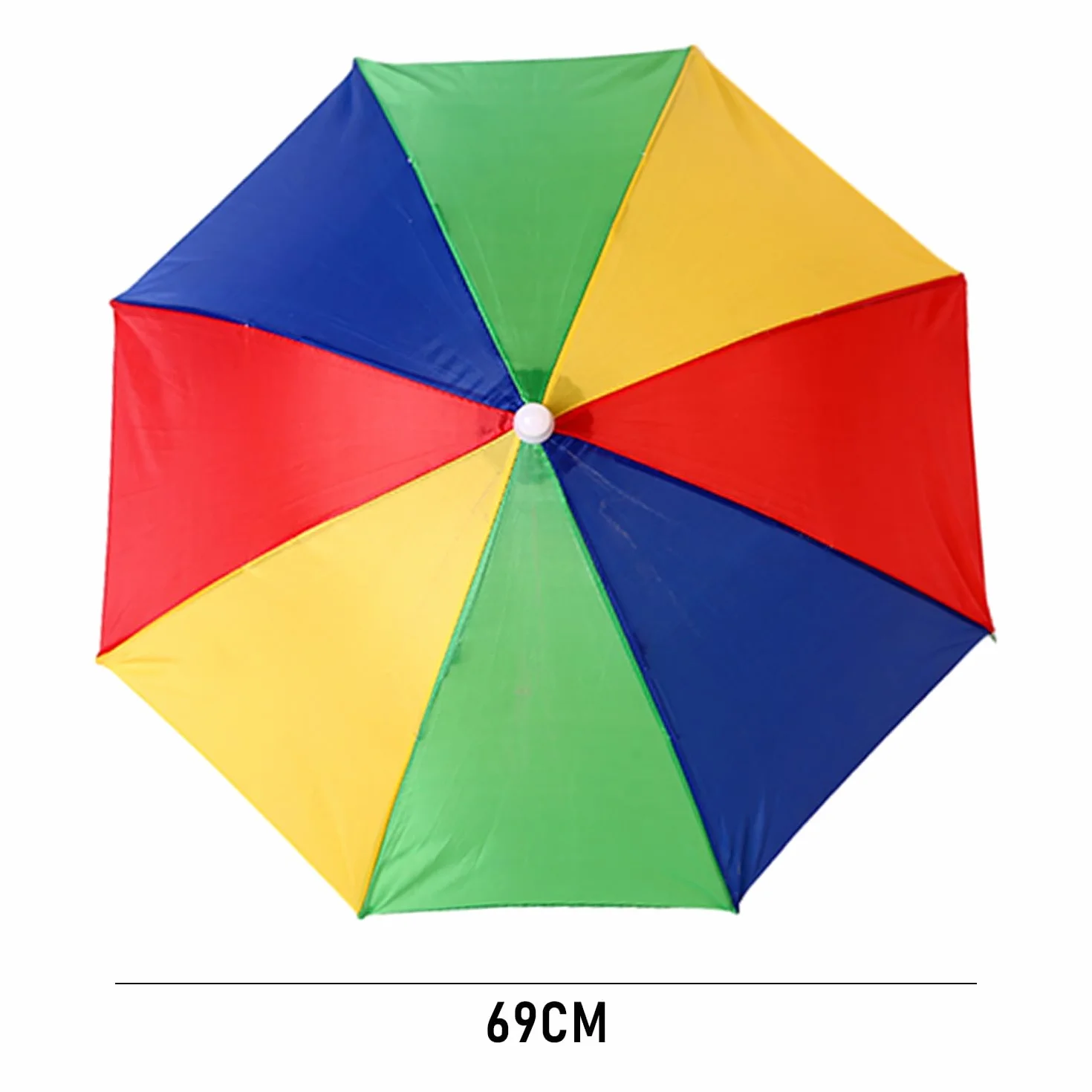 MEMOFYND Paraguas de Pesca Arco Iris Plegable Protección UV 360° Lluvia y Sol