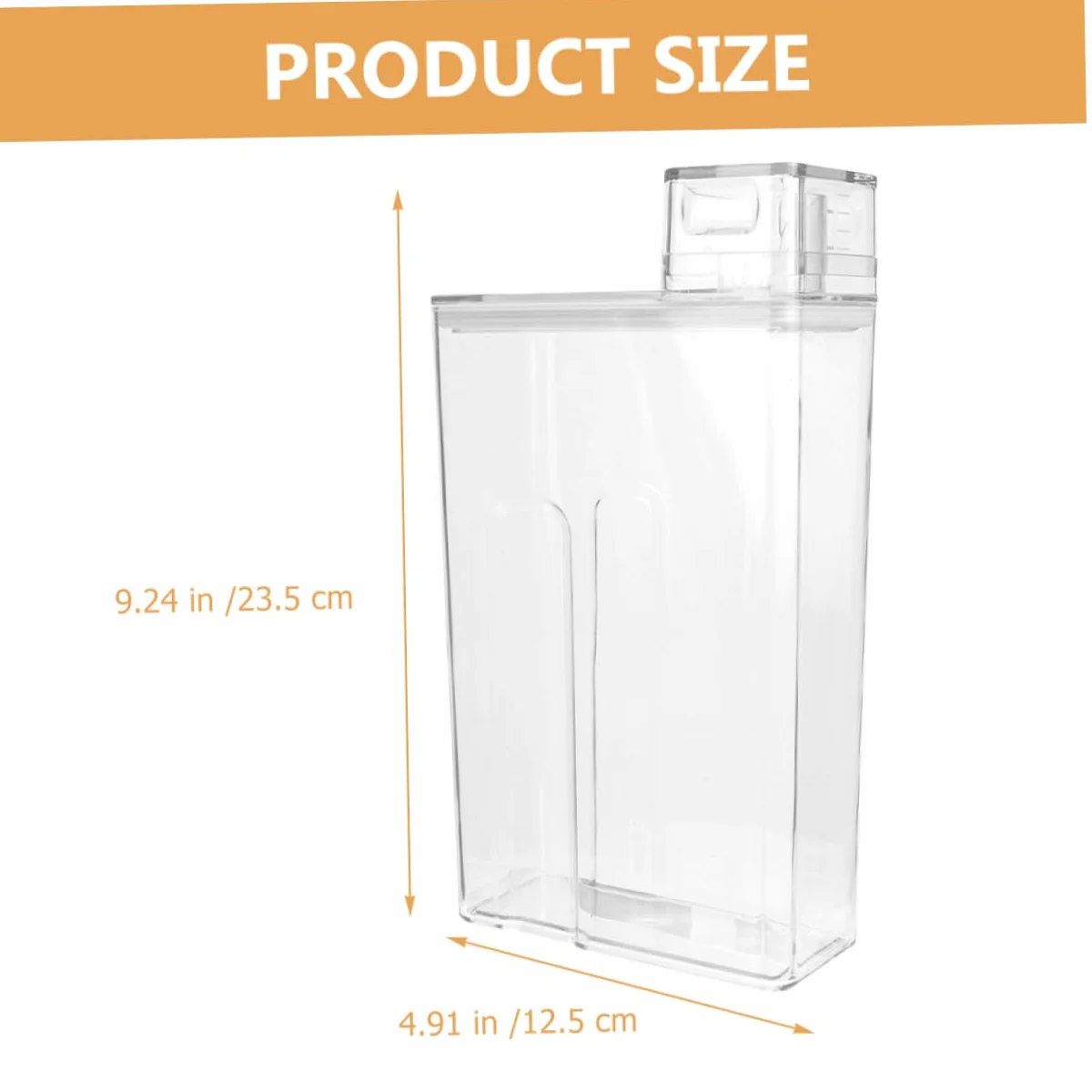 2piezas Botellas De Lavandería Rellenables De Transparente para Líquidos Detergentes y Jabones para Almacenamiento De Loción Baño