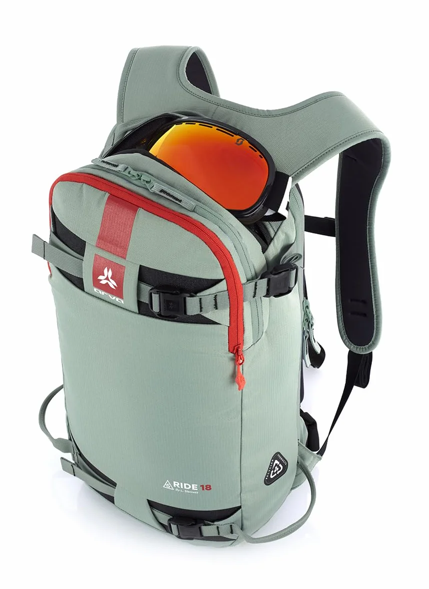 Arva Mochila Freeride Ride 18, Mousse, Verde