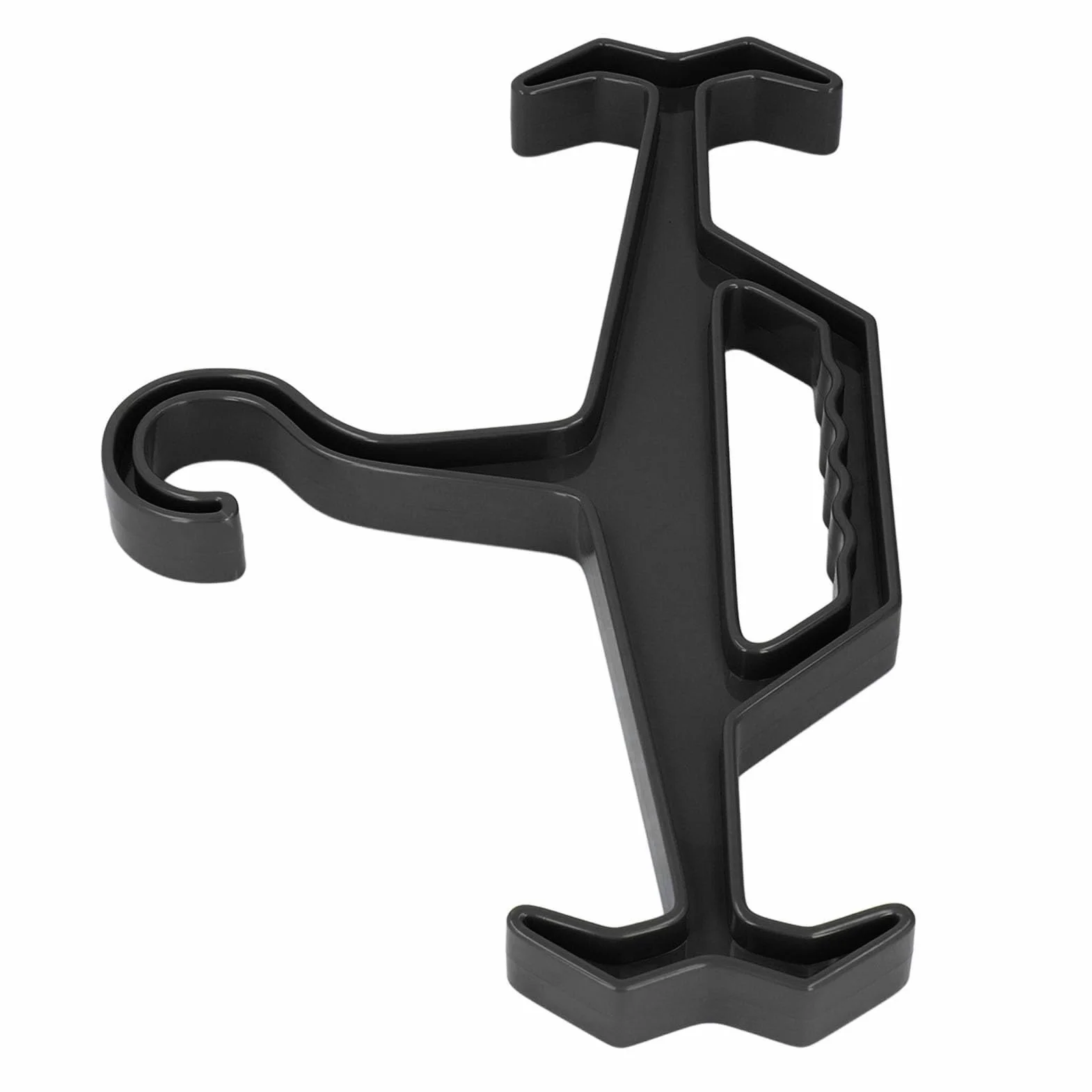 Denash Exposición de Ropa Ligera de Percha de Servicio Pesado Equipos Tácticos, Aplicación de la Ley y Armadura de Cuerpo, Diseño Portátil (Black)