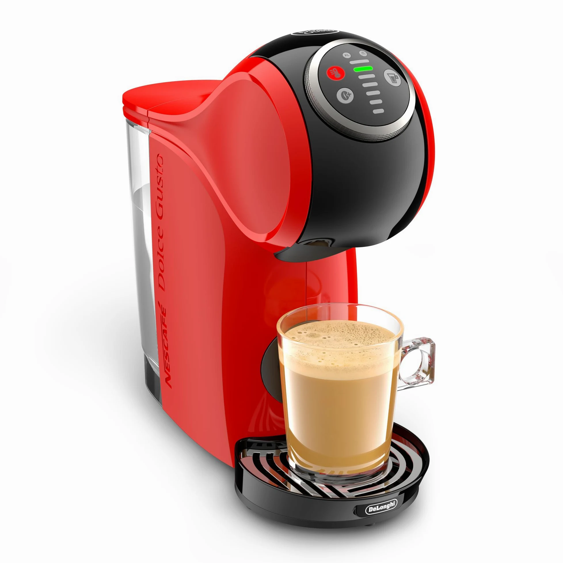 NESCAFÉ DOLCE GUSTO Genio Plus Line EDG315.R - Cafetera automática de cápsulas, 15 bares de presión, 0.8 l, color rojo