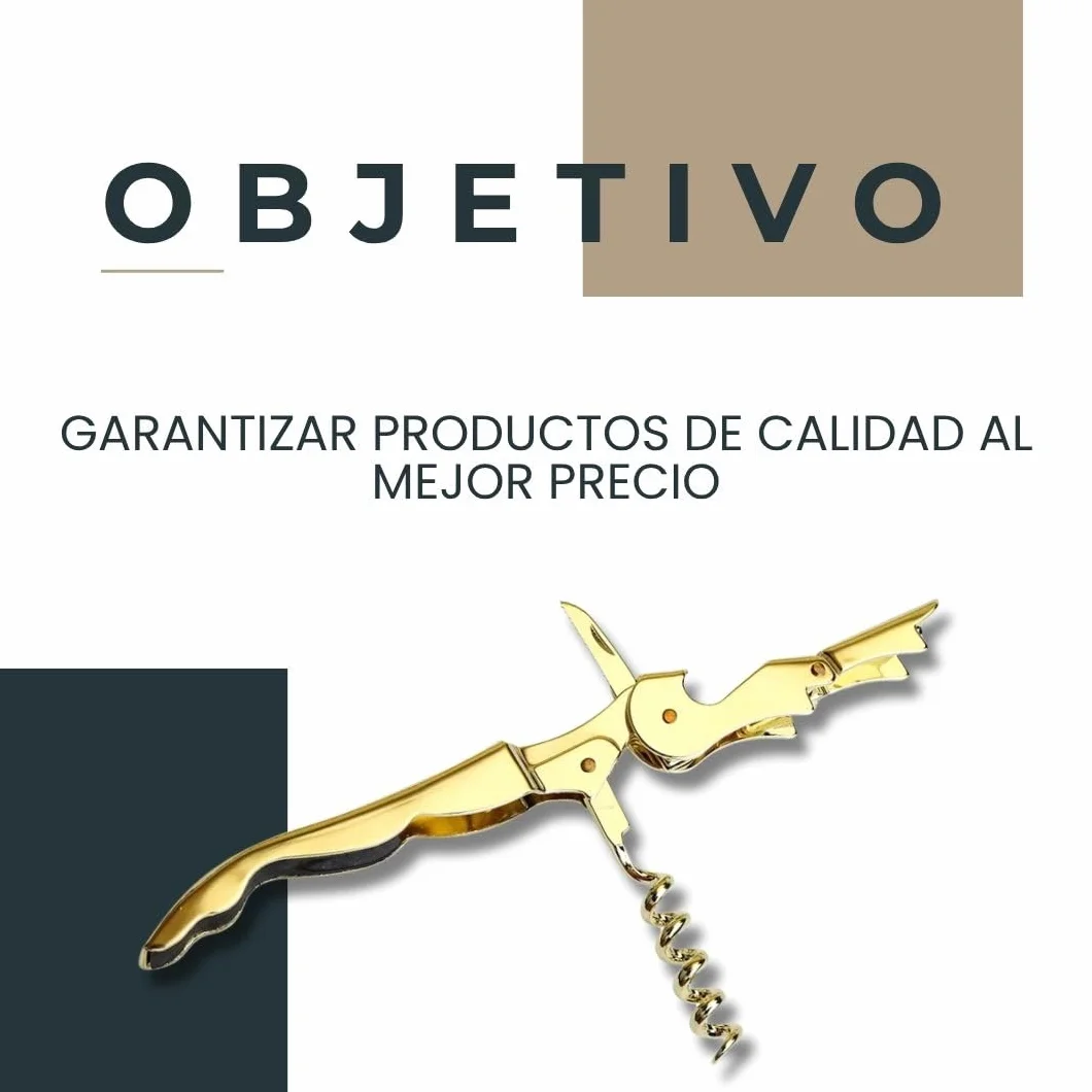 Abridor de Vino (Pack de 2) | Sacacorchos de Camarero Profesional | Incluye Cortacápsulas | Modelo Plateado + Dorado | Hechos de Acero Inoxidable | Caja Elegante