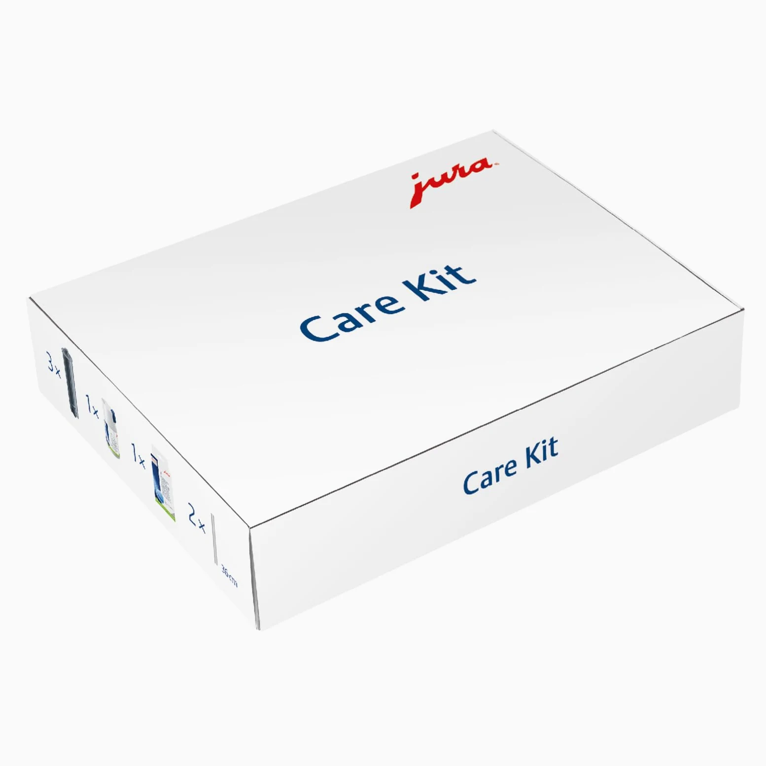 JURA Kit de cuidado original con certificado TÜV, 3 cartuchos de filtro CLARIS Smart+, 6 pastillas de limpieza, 2 tubos de leche, 1 limpiador de sistema de leche mini pastillas (90 g) – 25065 | 3 x Claris Smart+ + 6 pastillas de limpieza + 2 tubos de lech