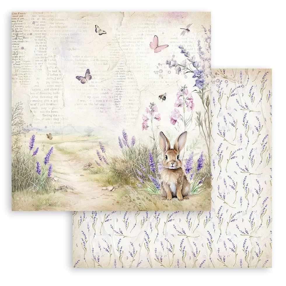 Scrapbooking Small Pad 10 hojas cm 20.3X20.3 (8"X8") - Lavanda