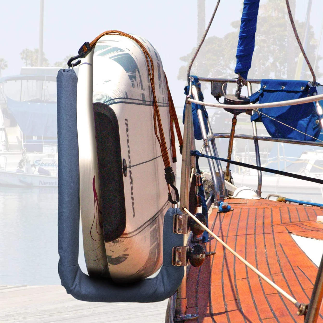 MAGMA Products R10-626 Removable Rail Mounted Kayak/Sup Rack Soporte Barco, Acero Inoxidable Pulido