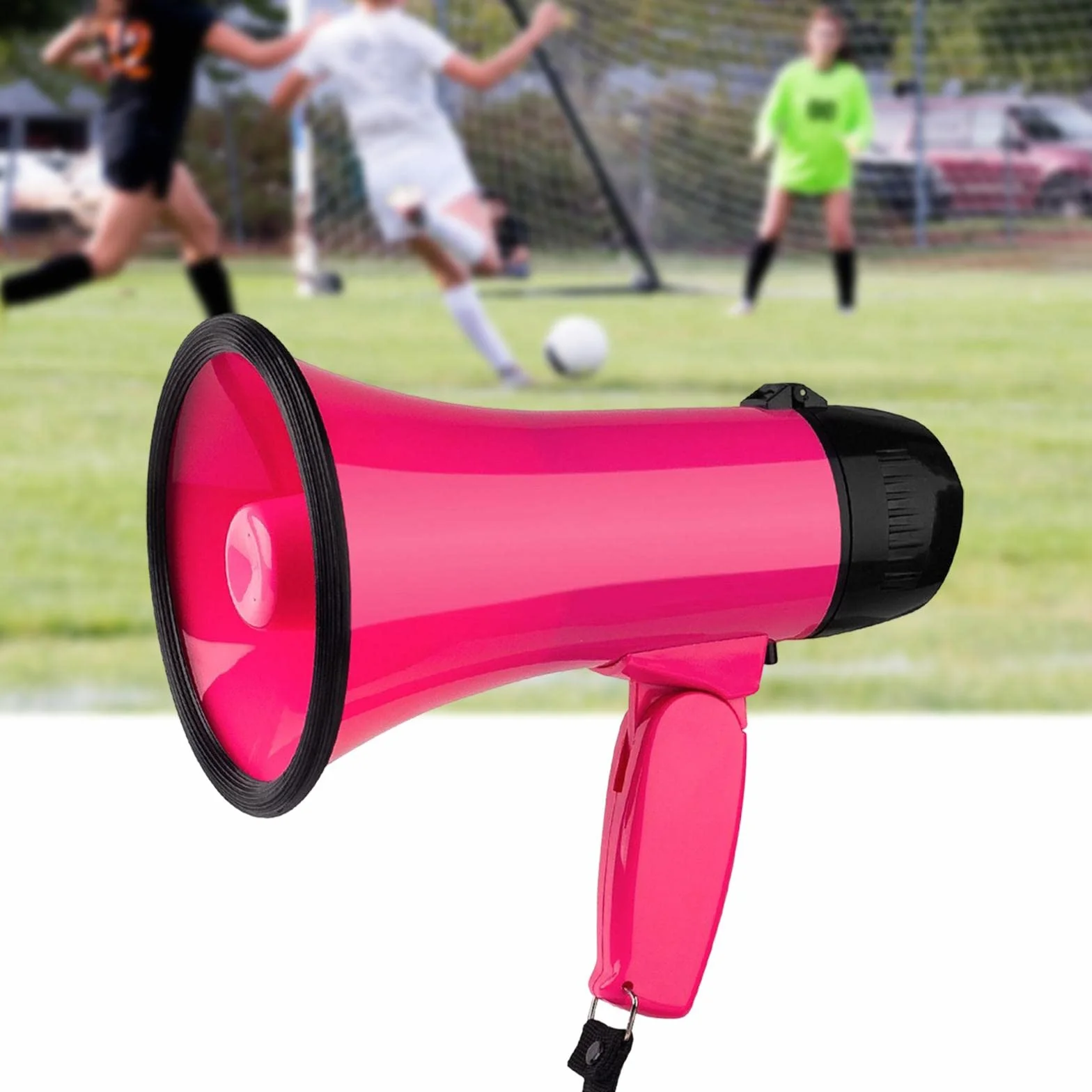 Altavoz megáfono de mano 25W Milageto Rosa rojo con grabación 240S