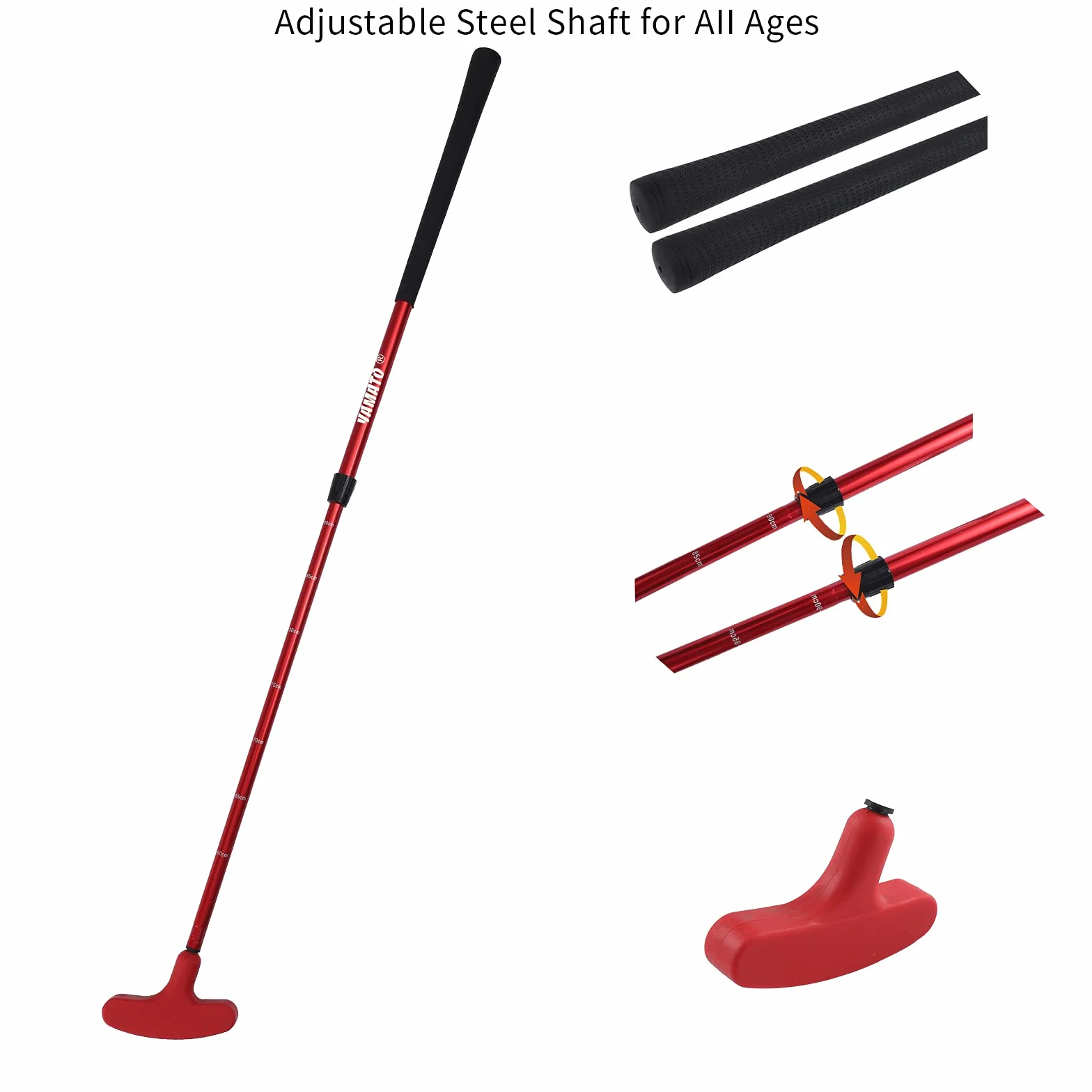 Yamato Putter de Golf para Hombres y Niños, Bidireccional, Diestros e Izquierdos, 1 Unidad