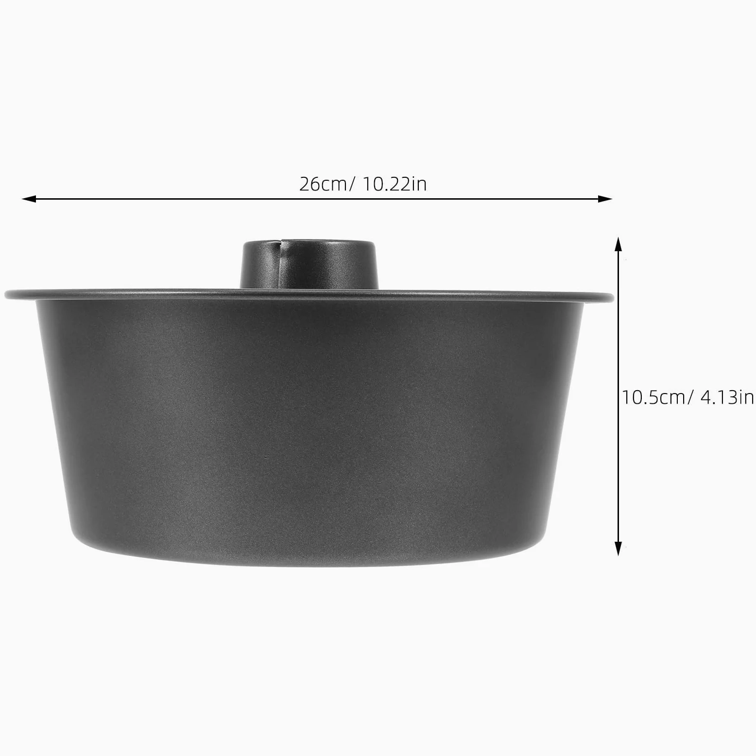 VALICLUD Molde Redondo y Diseño Hueco para Pasteles de Acero al Carbono Extra Grueso Recubrimiento Antiadherente Adecuado para Hornear Pan y Cupcakes