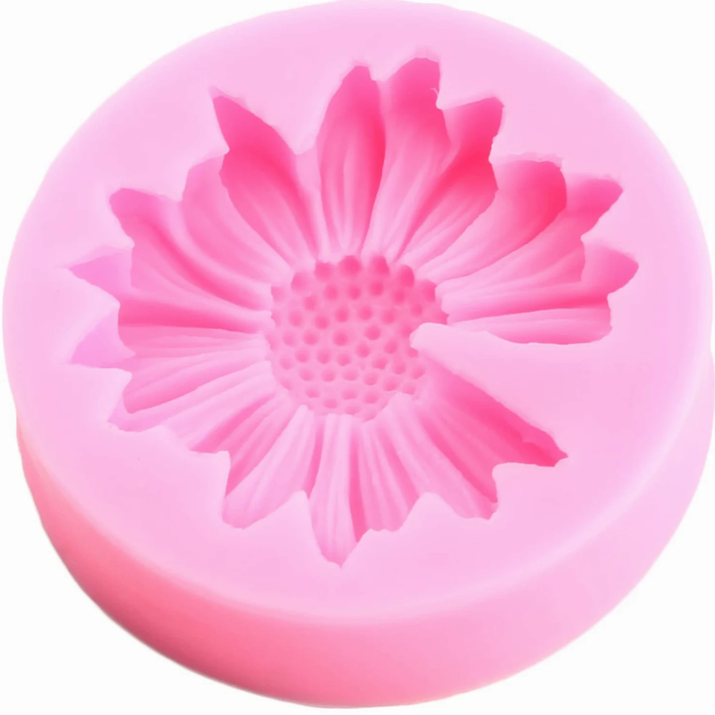 Mujiang Moldes de silicona con diseño de flores de crisantemo, margaritas, fondant, girasol, para decoración de pasteles, decoración de cupcakes, caramelos, arcilla polimérica, chocolate, pasta de