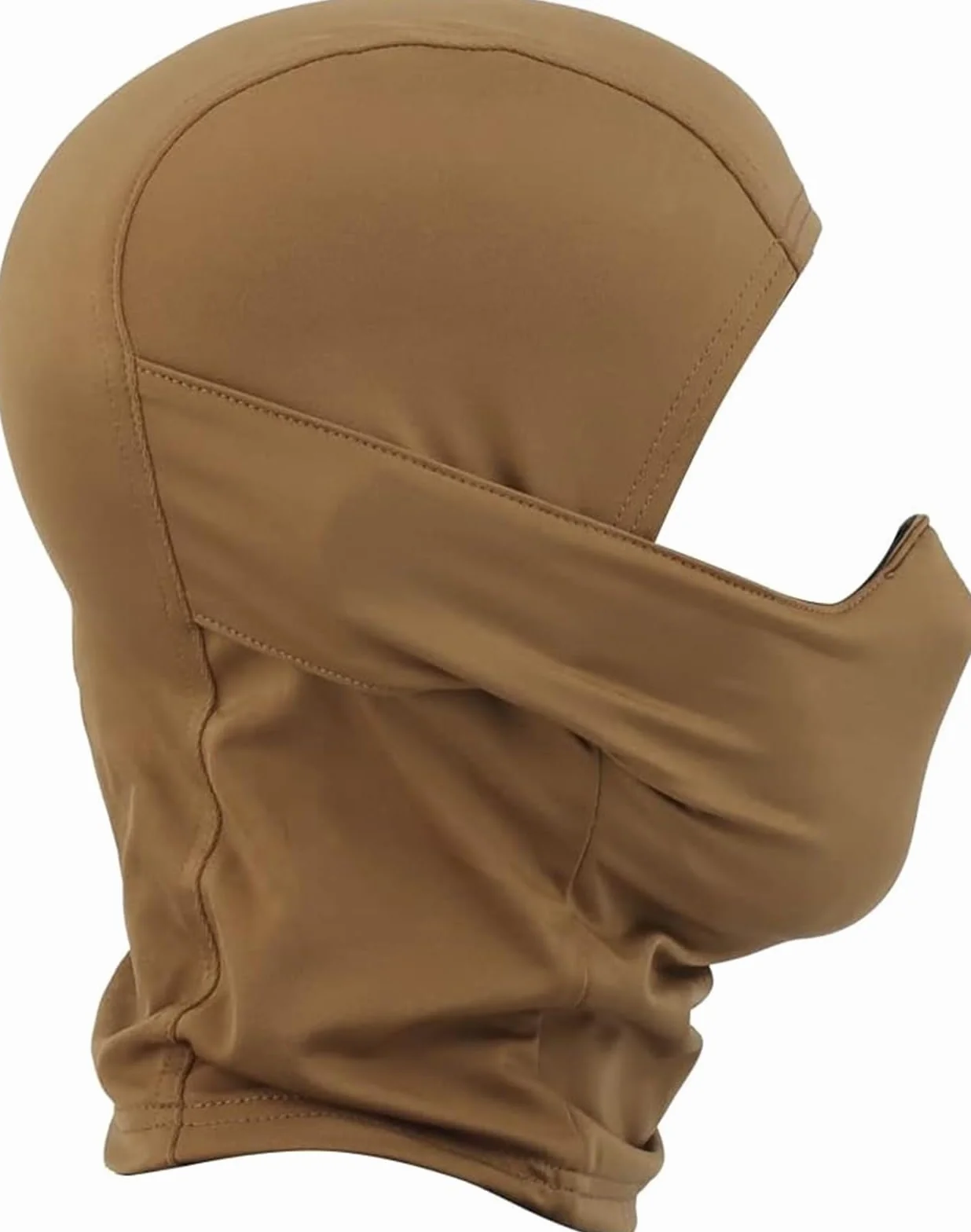 Pasamontañas Transpirable con Máscara De Silicona, Casco Táctico Estilo Ninja con Protección Facial Completa(C)