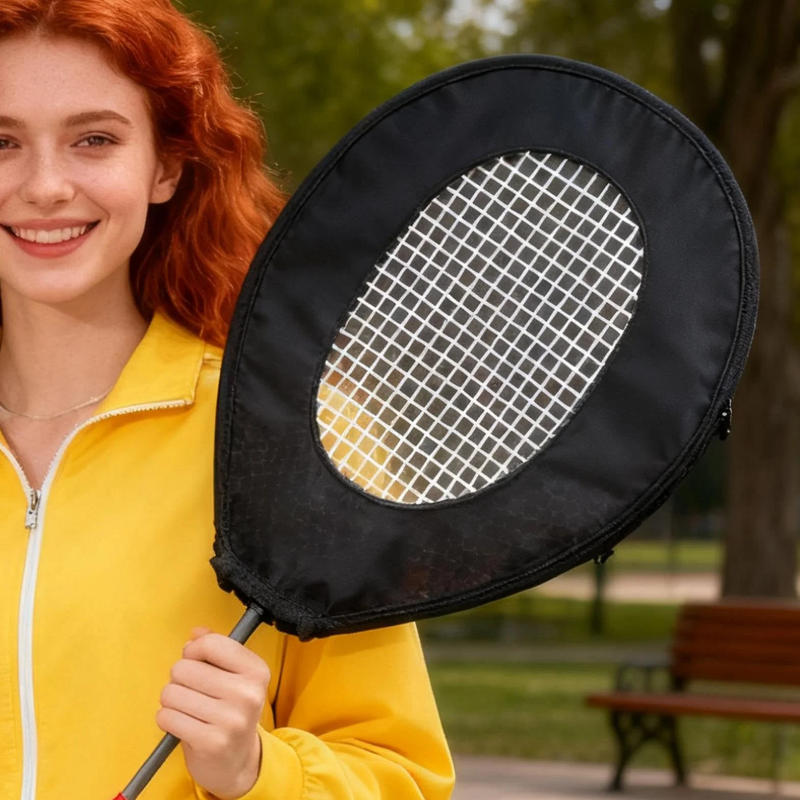 Cubierta Para Entrenamiento Para Raqueta De Bádminton, Funda Para Práctica