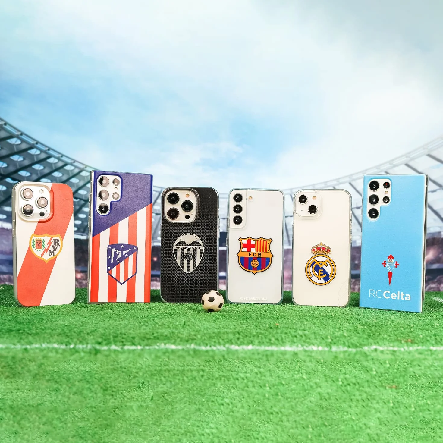 Funda Atlético de Madrid para OPPO A38 A18 Silicona Flexible Transparente Oficial
