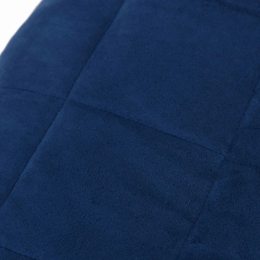 Manta ponderada azul 120 x 180 cm 5 kg Tejido-Classic Manta ponderada - Manta antiestrés - Manta pesada para un sueño profundo y un mejor descanso - Manta de algodón ponderada 100% - Weighte