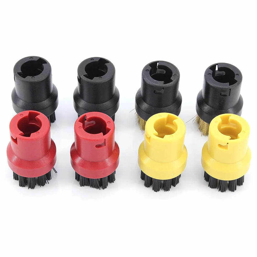 8Pcs Cepillo de Limpieza a Vapor, Boquilla Redonda, Cepillo para Kärcher SC1 SC2 CTK10 SC3 SC4 SC5 SC7