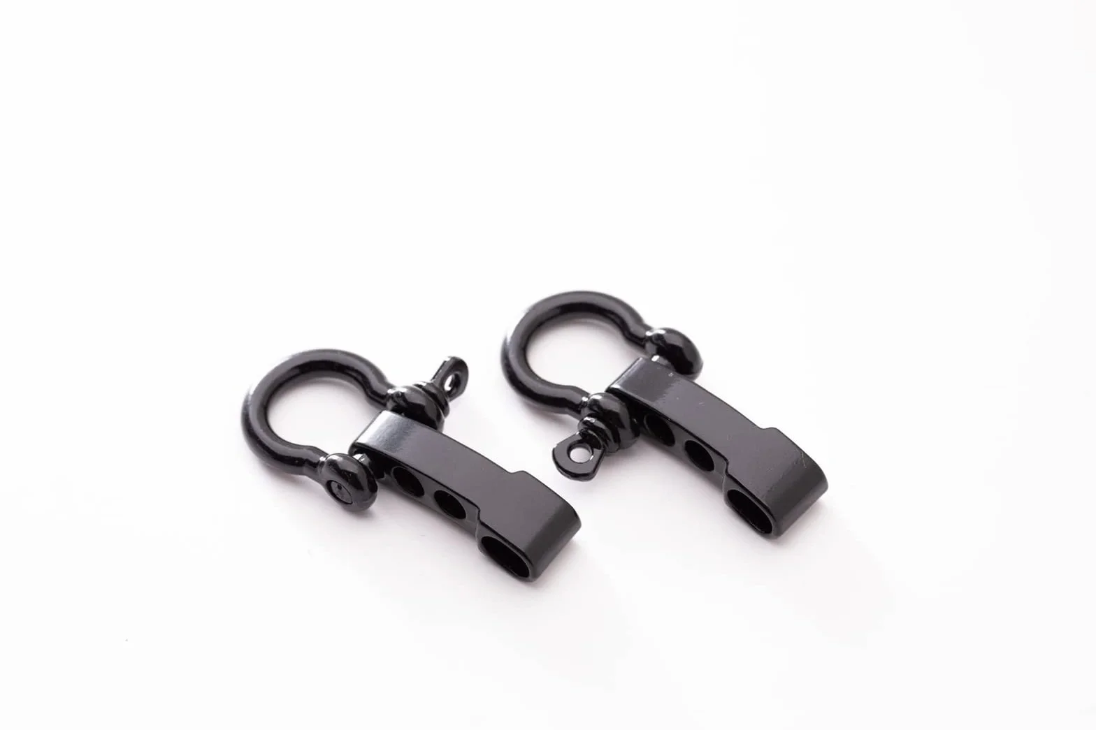 Cuerda de paracaídas negra 10 piezas con cierre D para pulseras de supervivencia