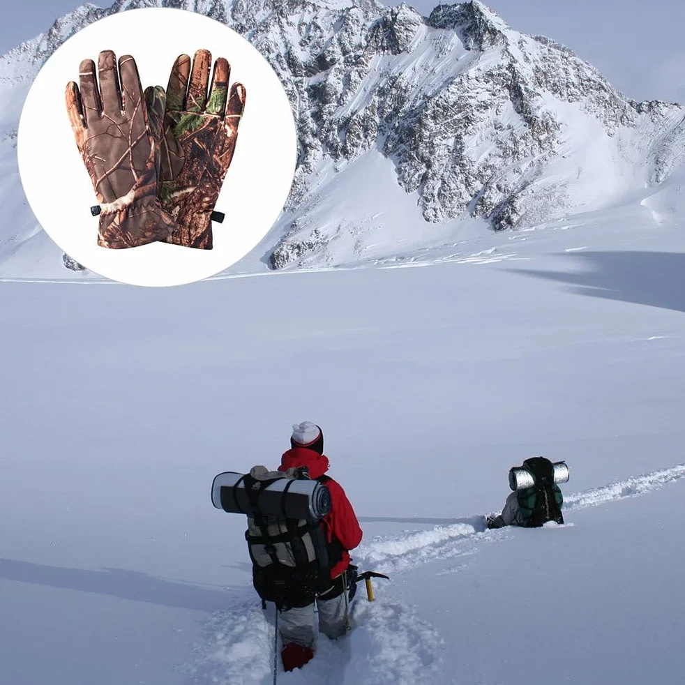 BESPORTBLE Guantes de Caza Impermeables Camuflaje Dedo Completo Invierno