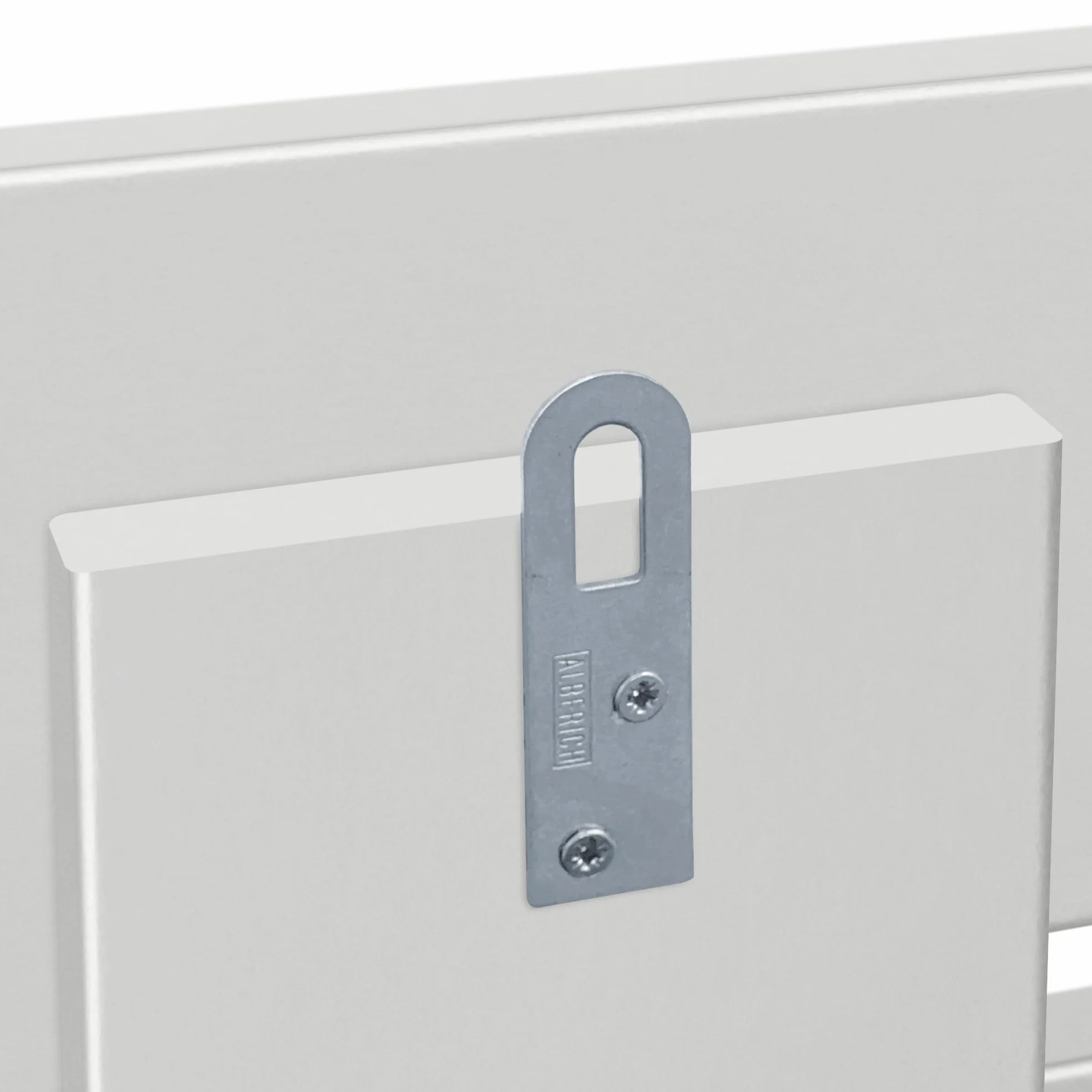 DHOME Cabecero de Madera reciclada DM Estilo Palet Horizontal Cama Palets Herrajes incluidos (135x46 Palet 5, Blanco Sólido)