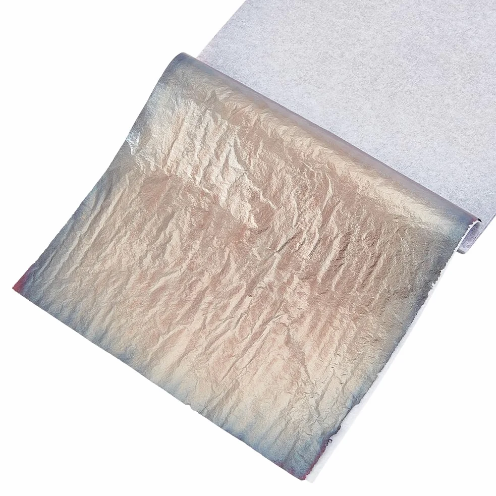 MAYJOYDIY 50 hojas de papel de aluminio gris de 14 x 13,7 cm, hojas metálicas de hojas plateadas, papel de aluminio dorado para manualidades, pinturas de uñas, manualidades, marcos de fotos, escultura