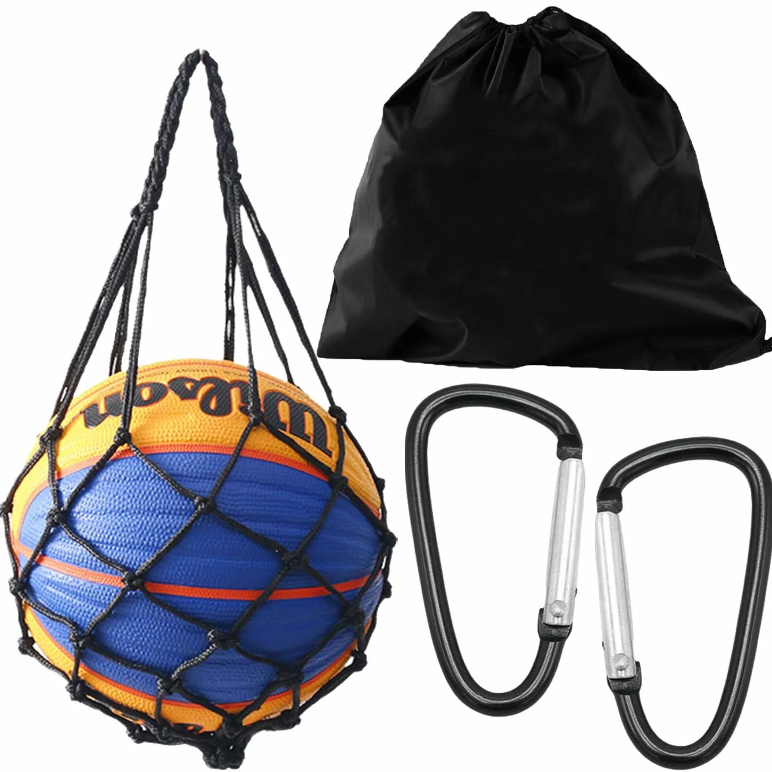 Guarda Pelotas Futbol, Mochila Baloncesto, Bolsa de Malla Deportiva Portátil para Fútbol, Balon, Tenis, Rugby, Voleibol