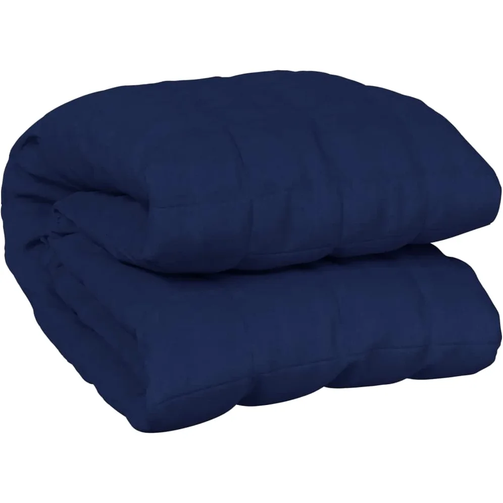 INLIFE Manta ponderada azul 120 x 180 cm 9 kg tejido casa y jardín, ropa (9,3 kg)