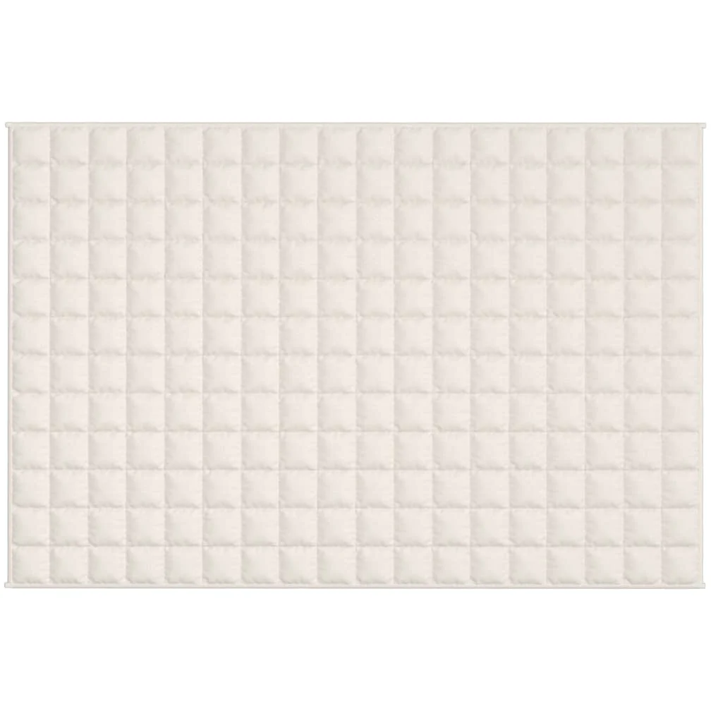 INLIFE Manta ponderada crema claro 122 x 183 cm 5 kg tejido casa y jardín, ropa (5,4 kg)