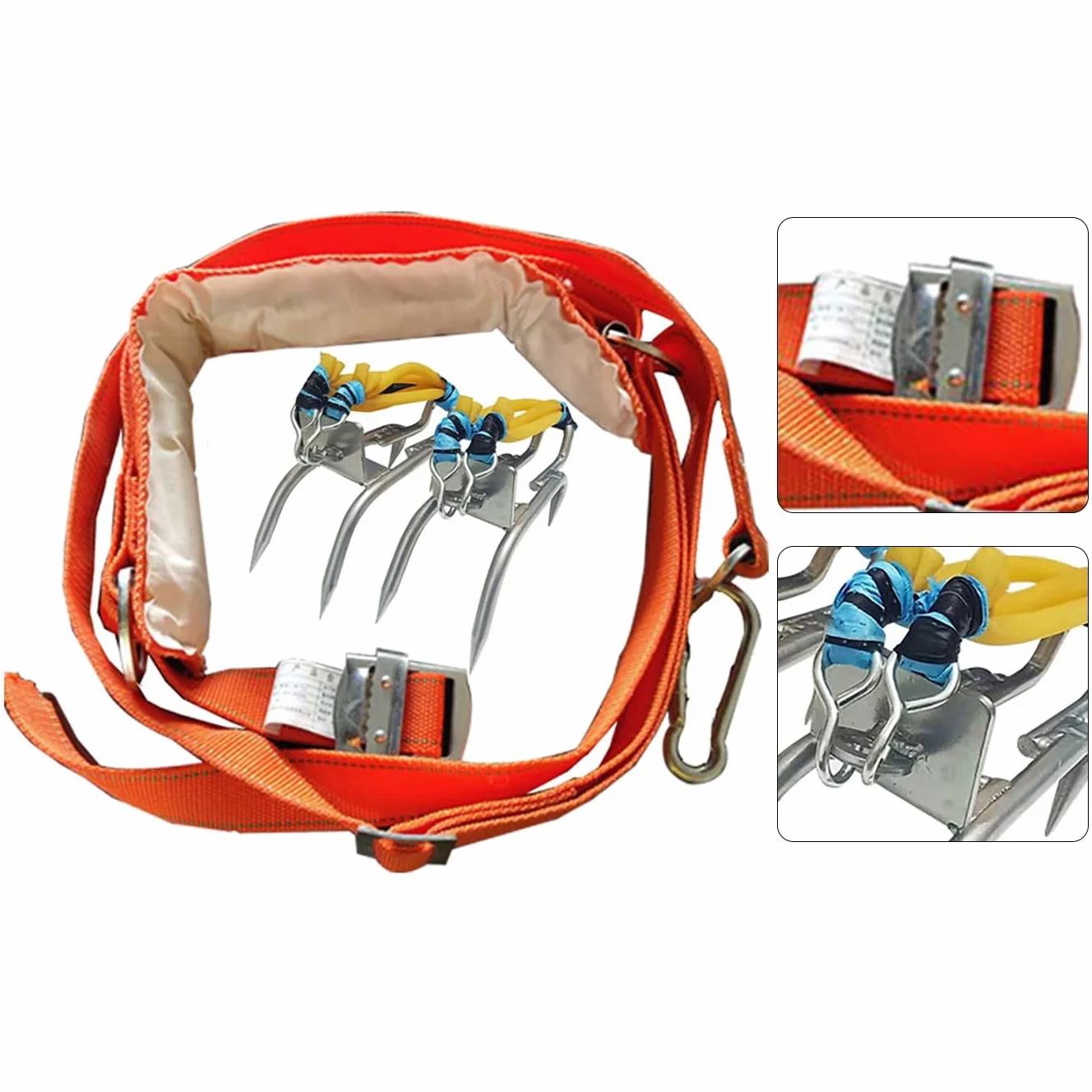 Clavos para Trepar en Poste, Árboles, Cinturón de Arnés, Engranajes para Escalar Deportes al Aire Libre