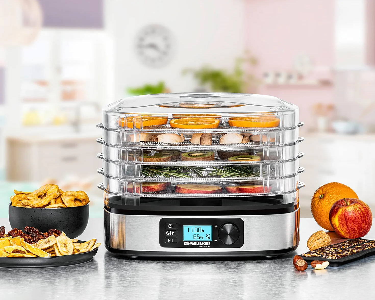 Rommelsbacher Dehydrator stainless steel black silver DA 350 (DA 350)