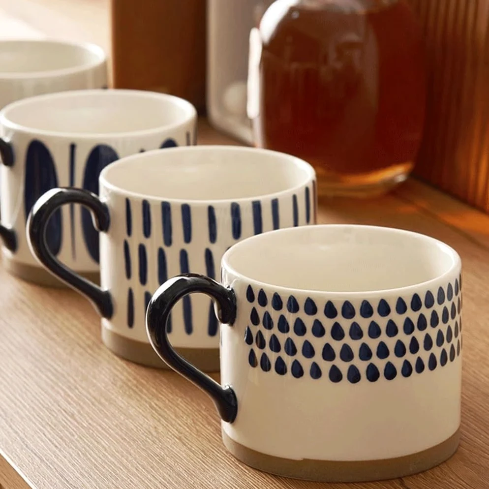 ENGENDER Tazas Cafe Taza Retro De Agua Alto Valor Café Mug Cups(A)