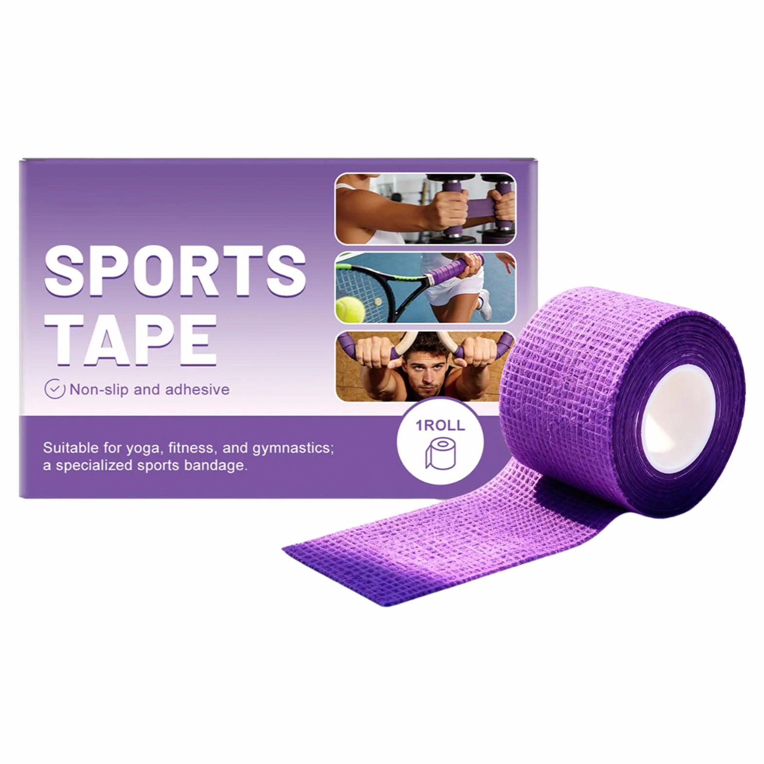 Cinta de Agarre Antideslizante Adhesiva Portátil para Barra de Dominadas, Bate Deportivo, Hockey, Béisbol, Manillares, Halterofilia y Gimnasia
